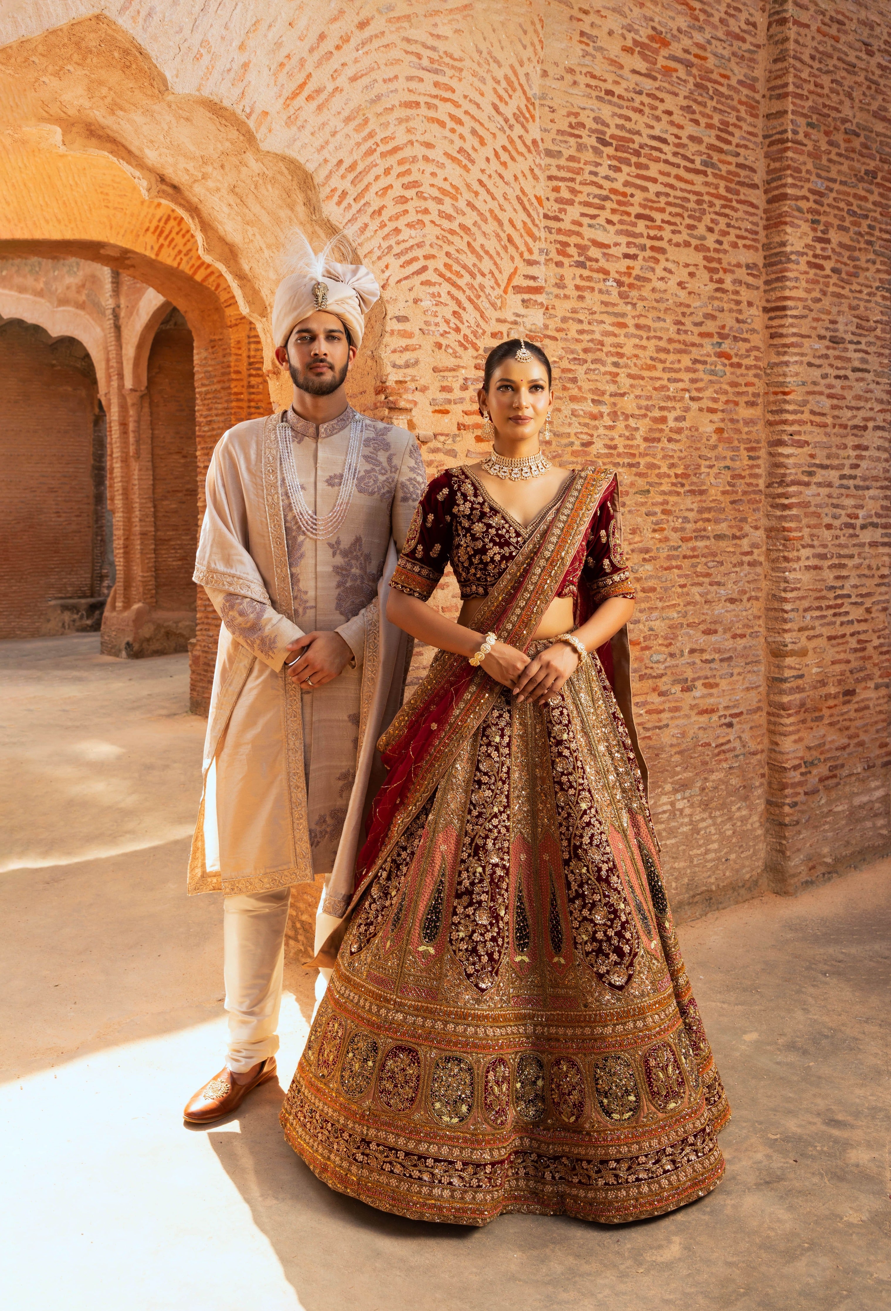 group image of bridal and grooms of samode collection of Bhasin brothers