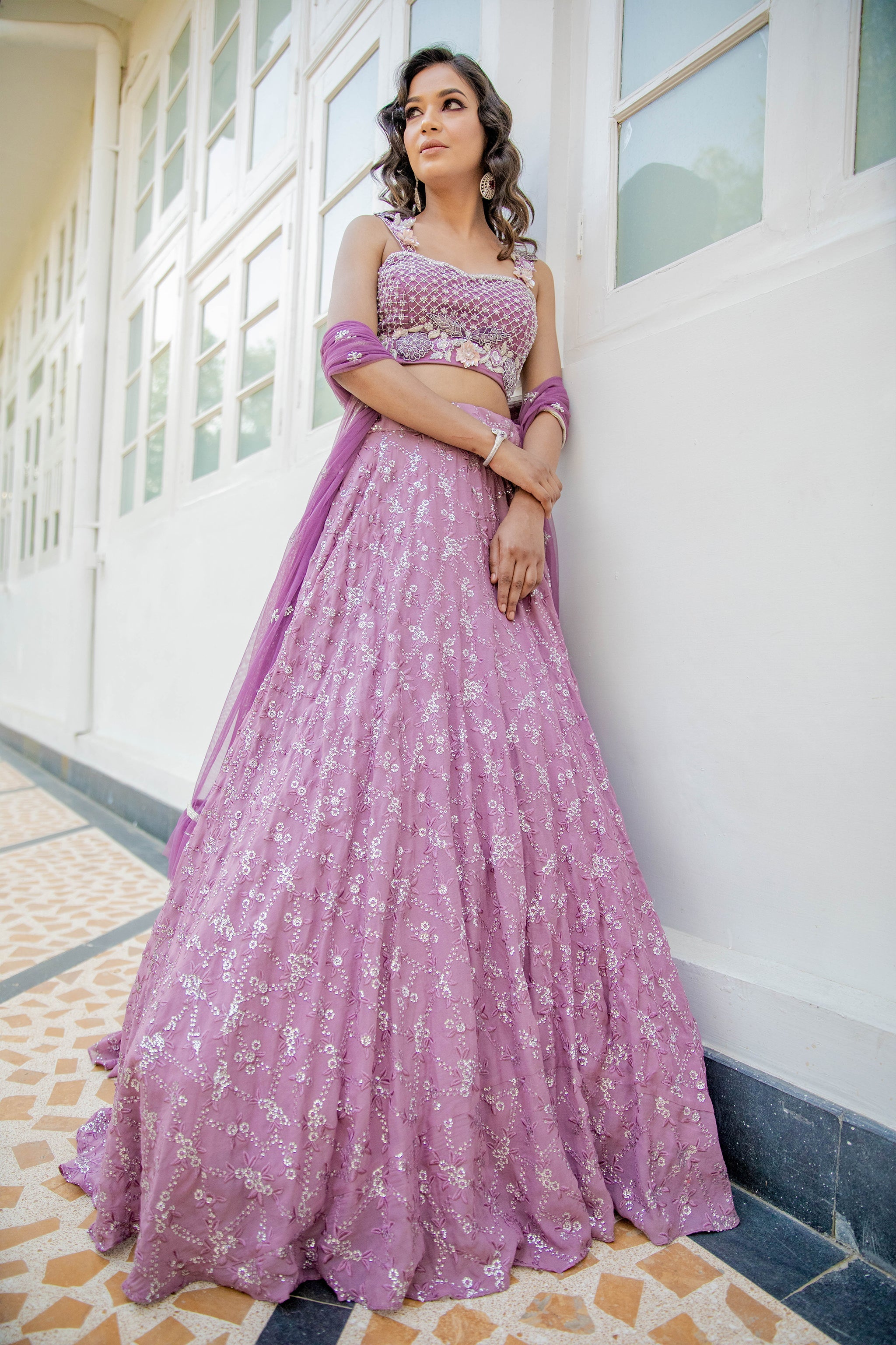 Lavender Lehenga