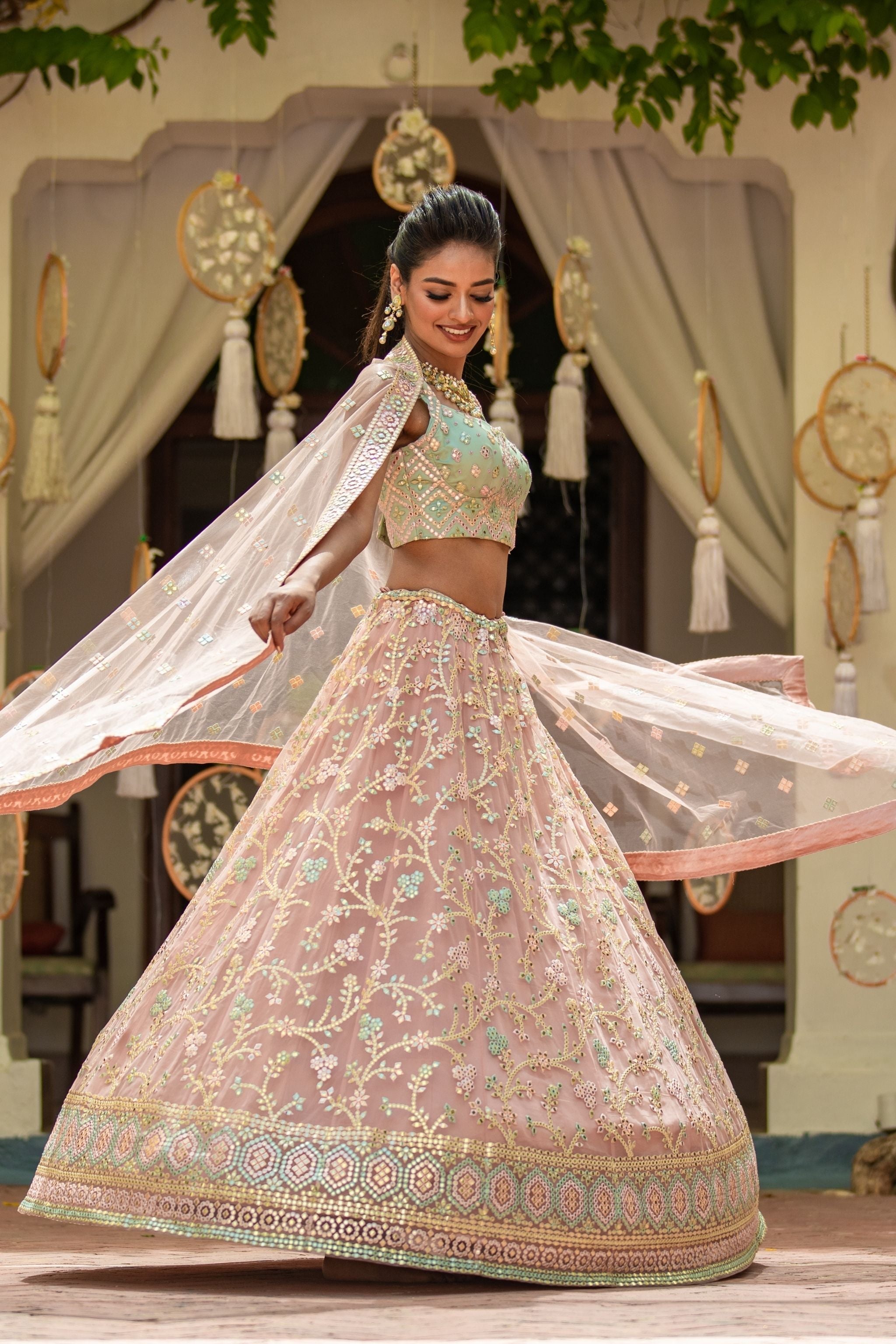 Onion Nude Lehenga