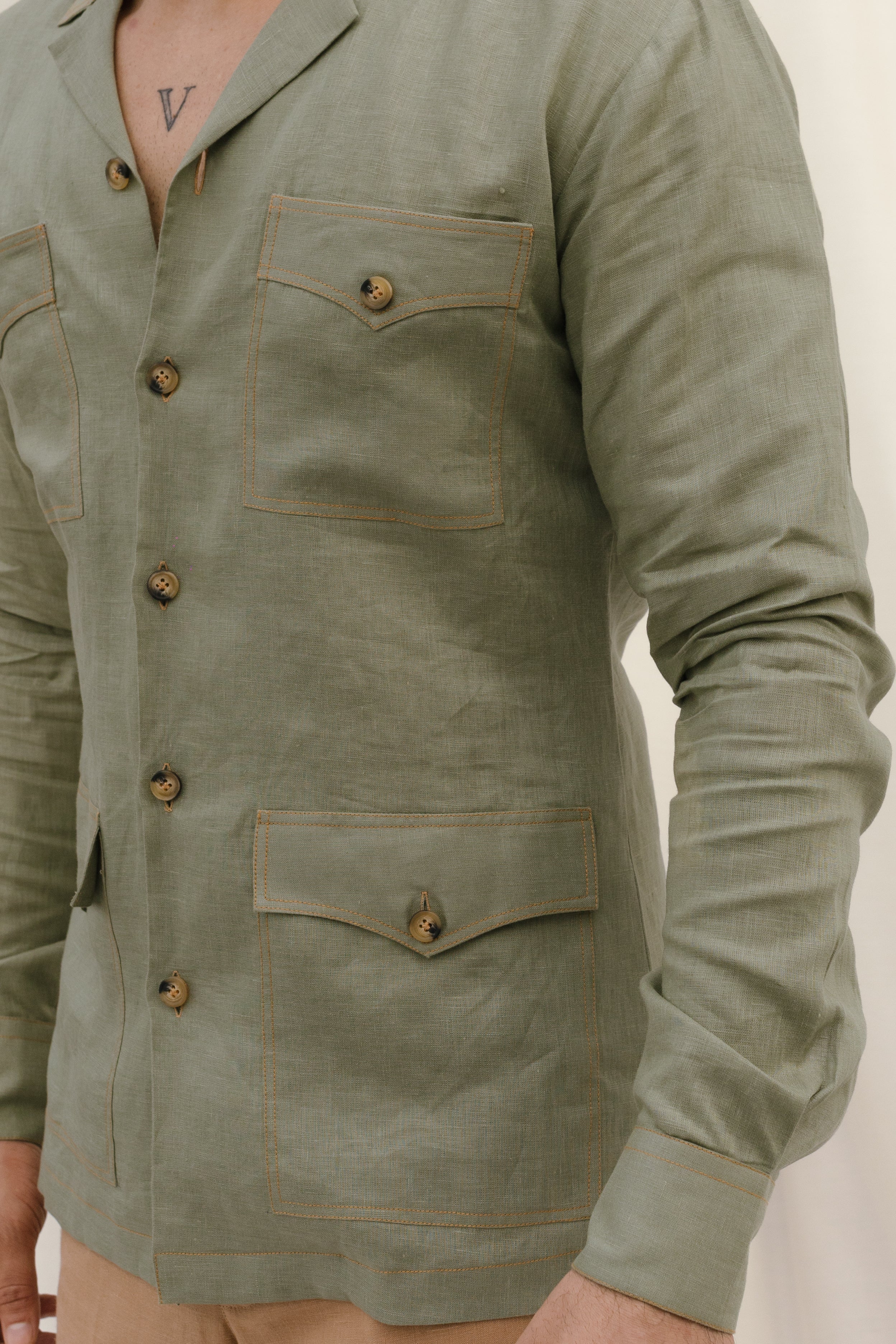 Light Green Safari Shirt