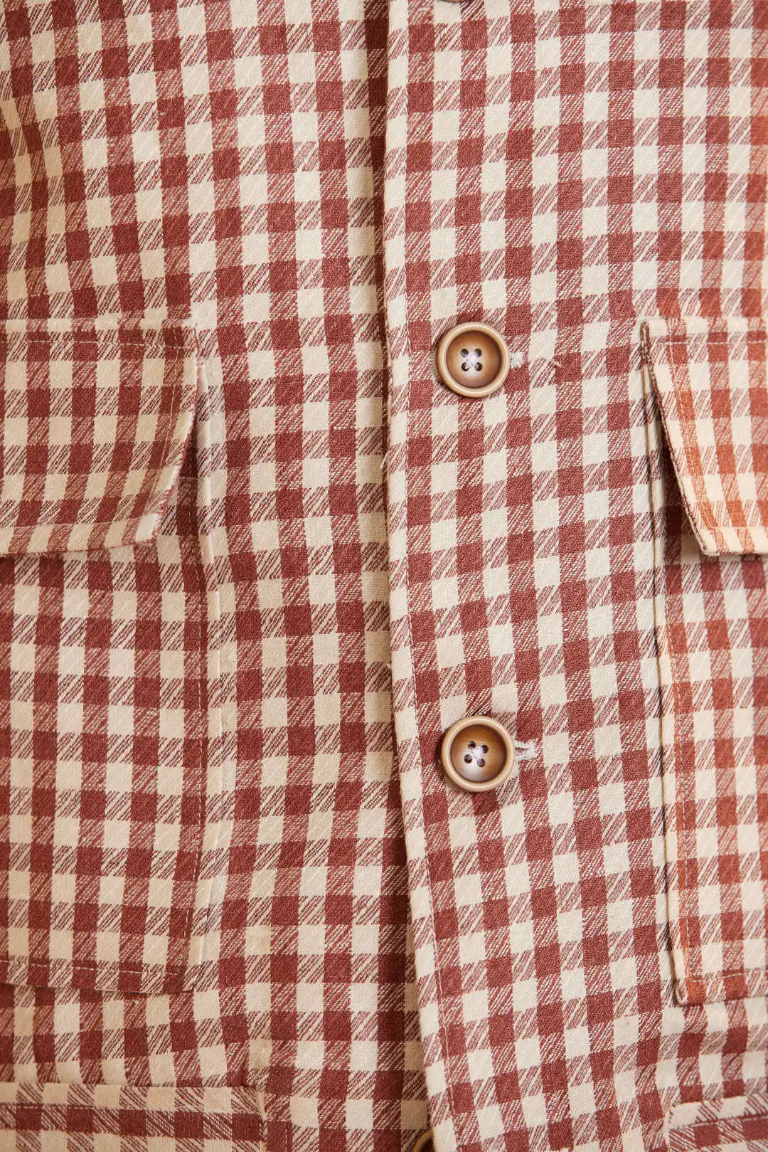 Checkered Summer Linen Jacket