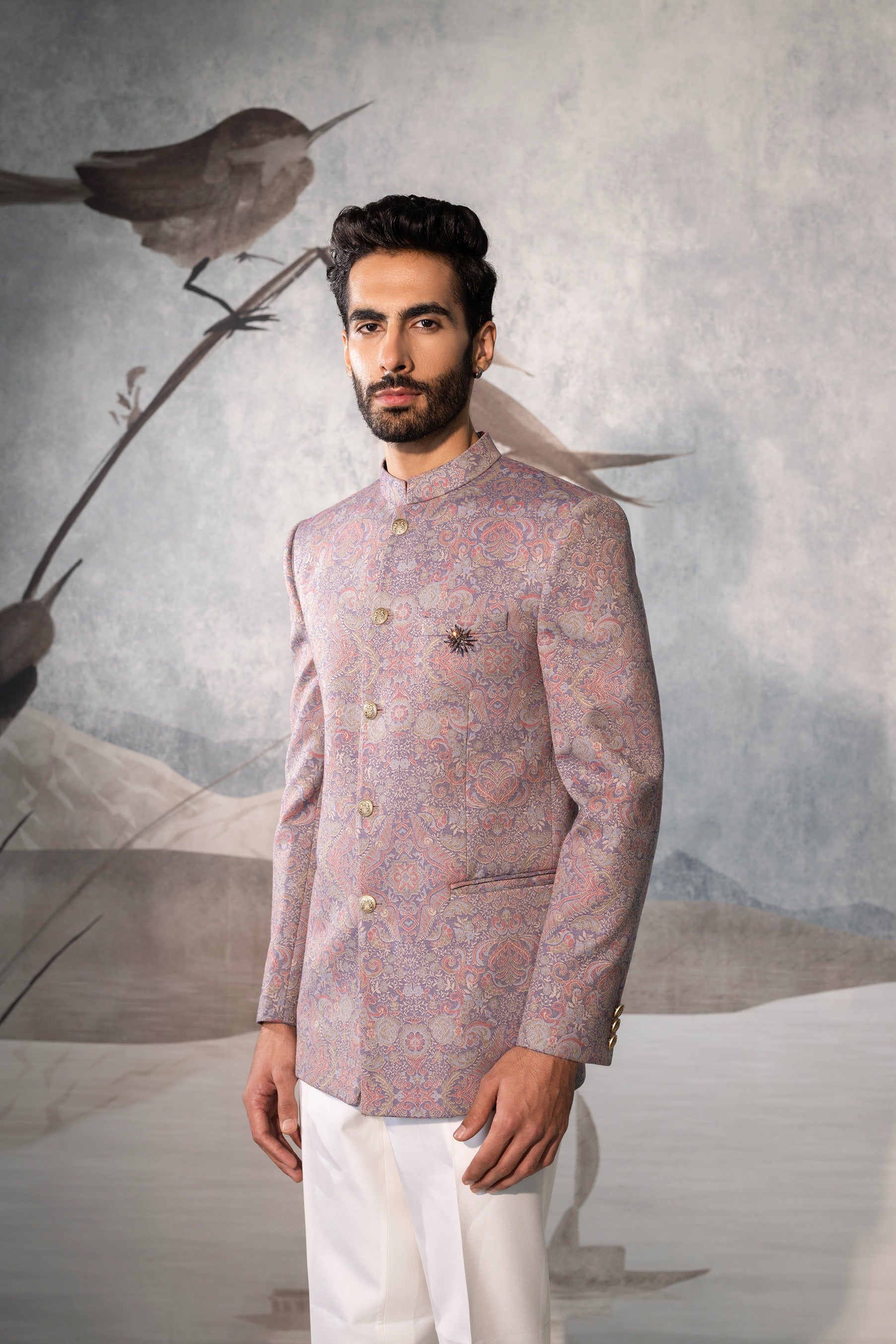Men’s Designer Multicolor Bandhgala Jacket