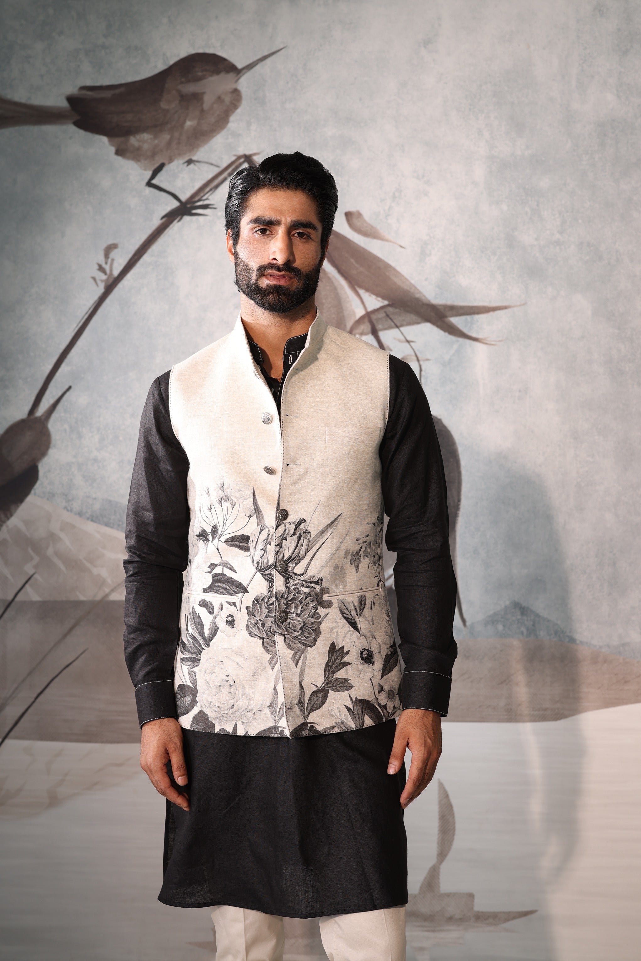 Floral design sadri set