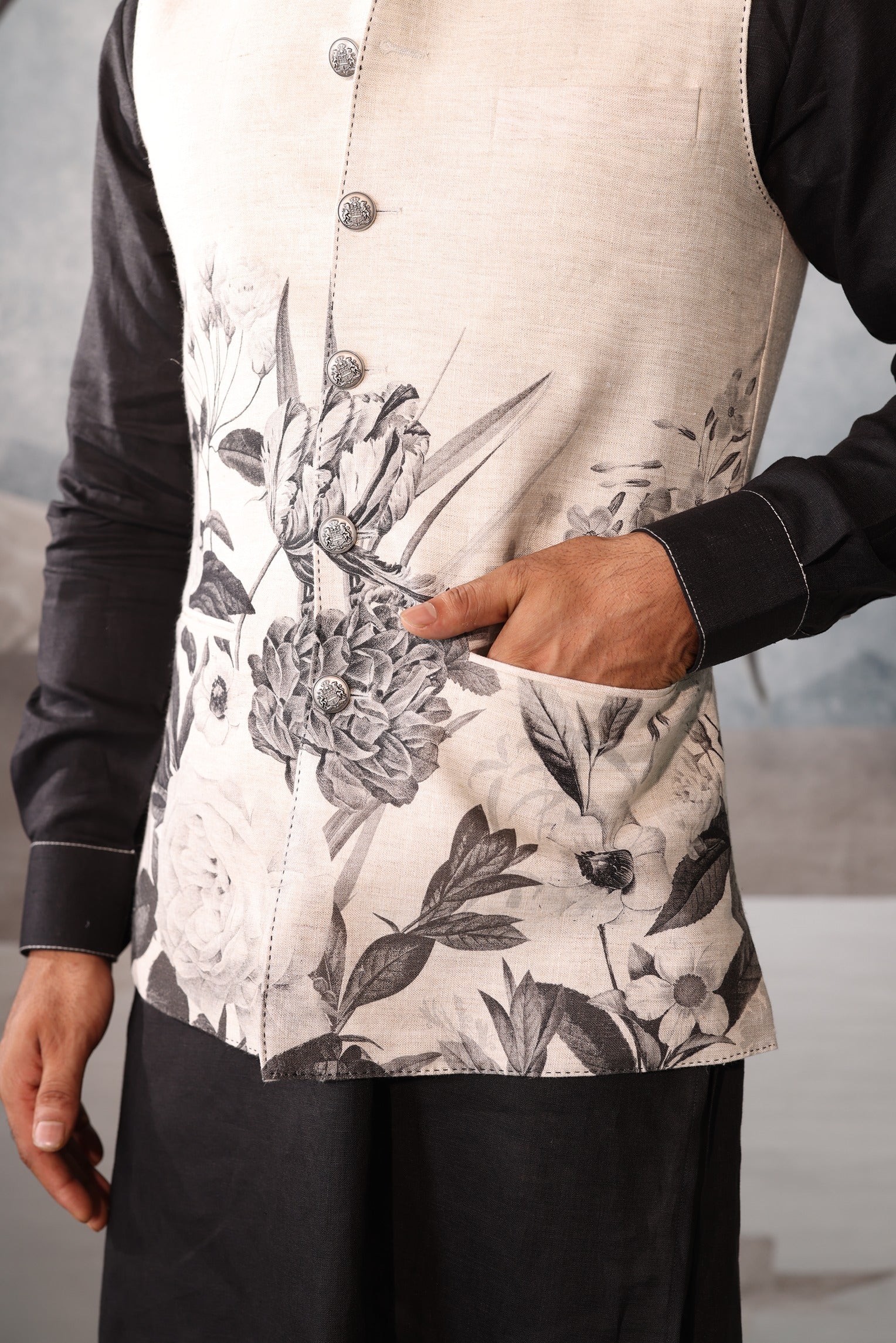 Floral design sadri set