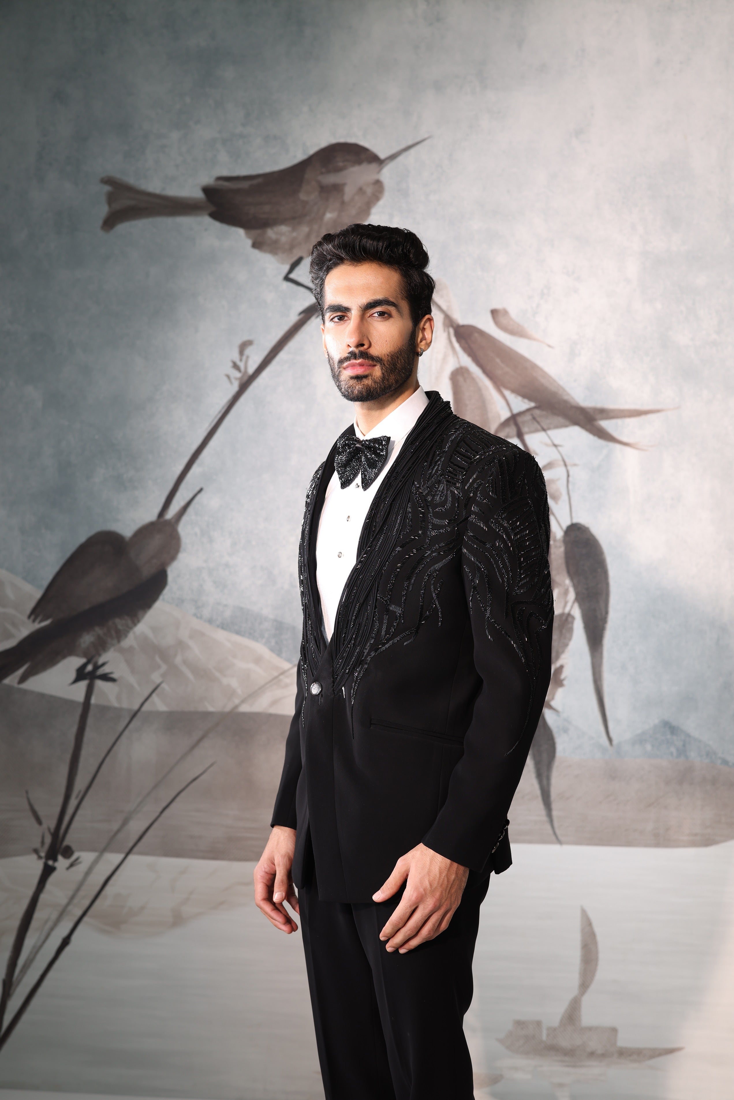 Black Tuxedo with sequence design