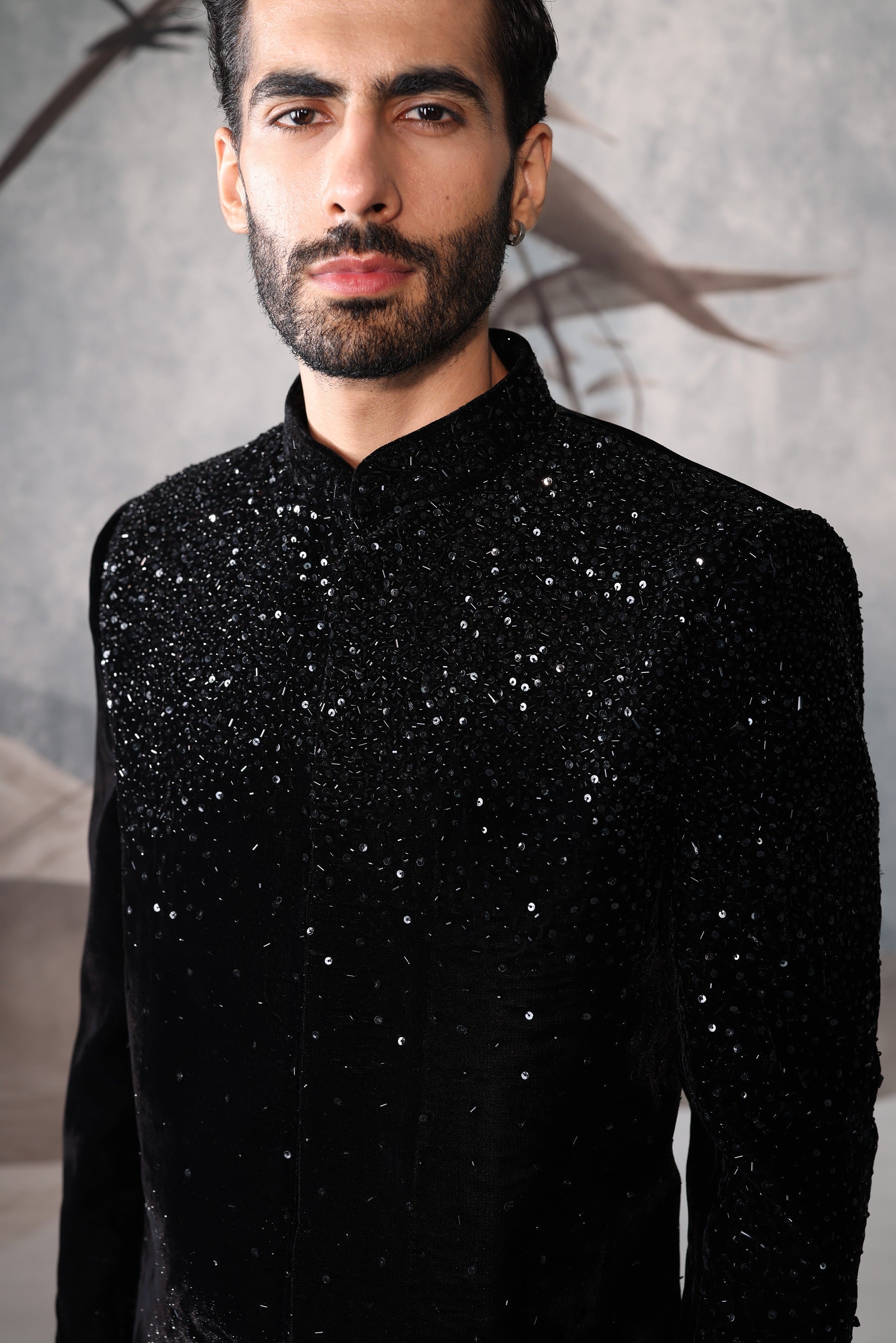 Black Indo-Western WITH SEQUENCE WORK