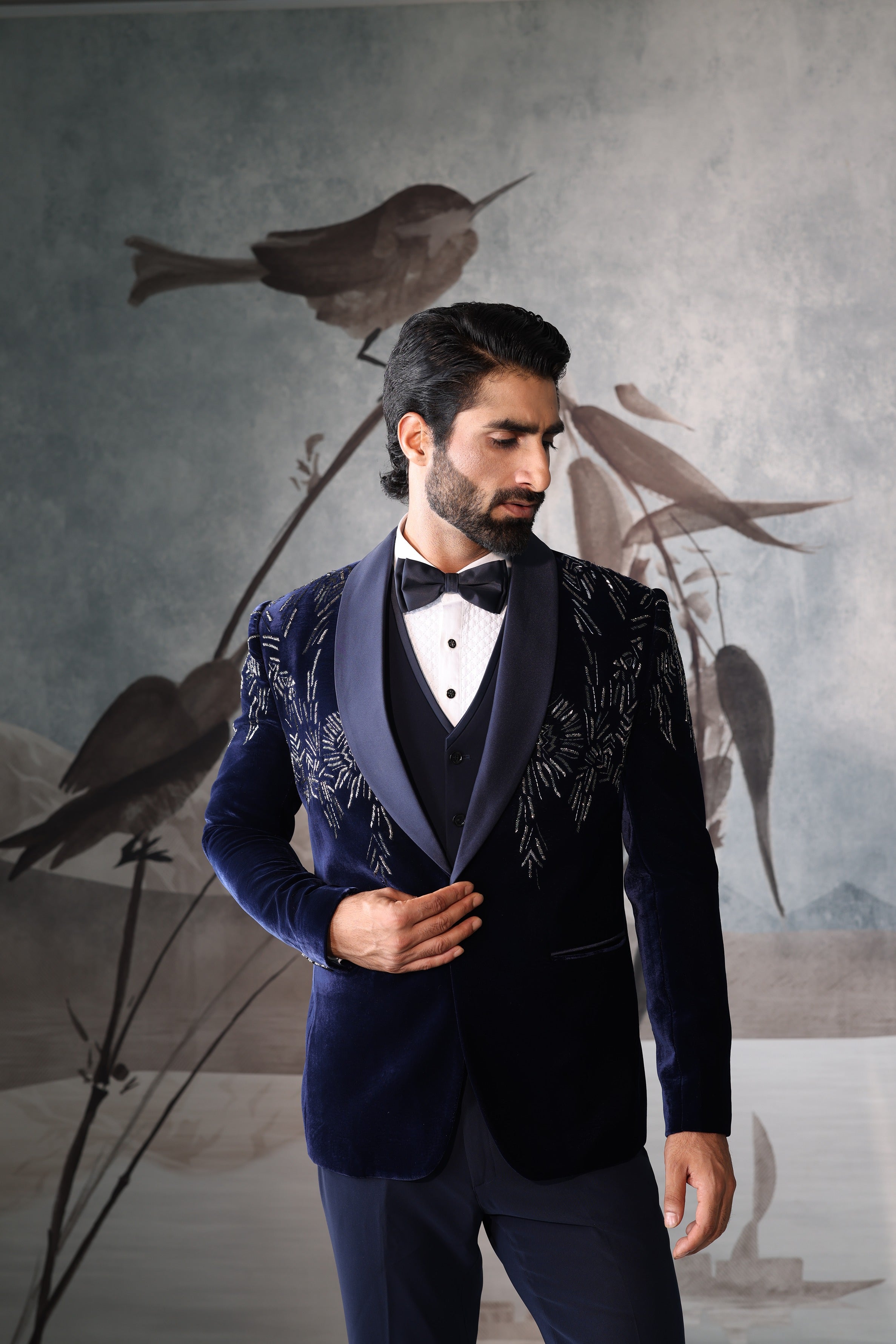 Men's Navy Blue Premium Tuxedo