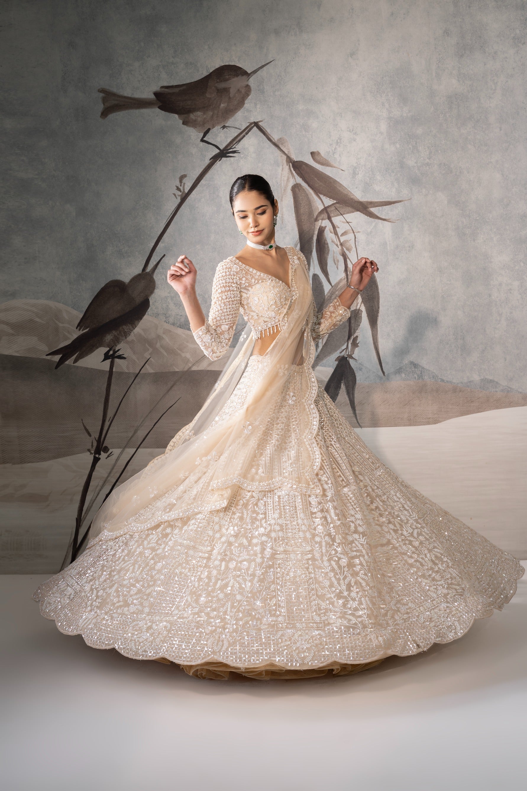 PEARL SEQUENCE LEHENGA