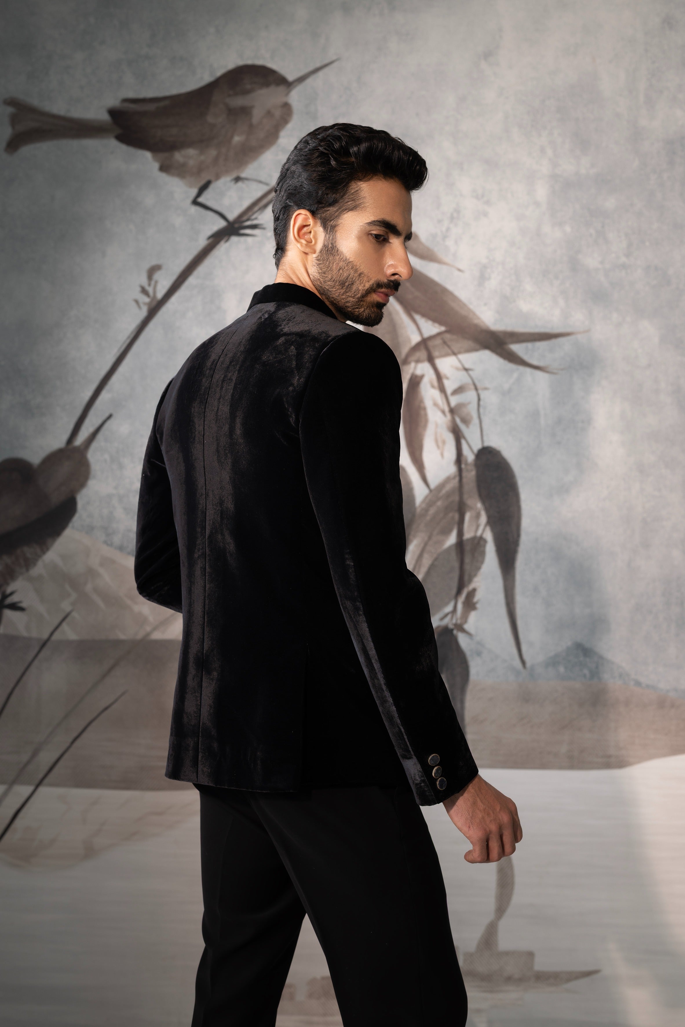 Black Bandgala with elephant design