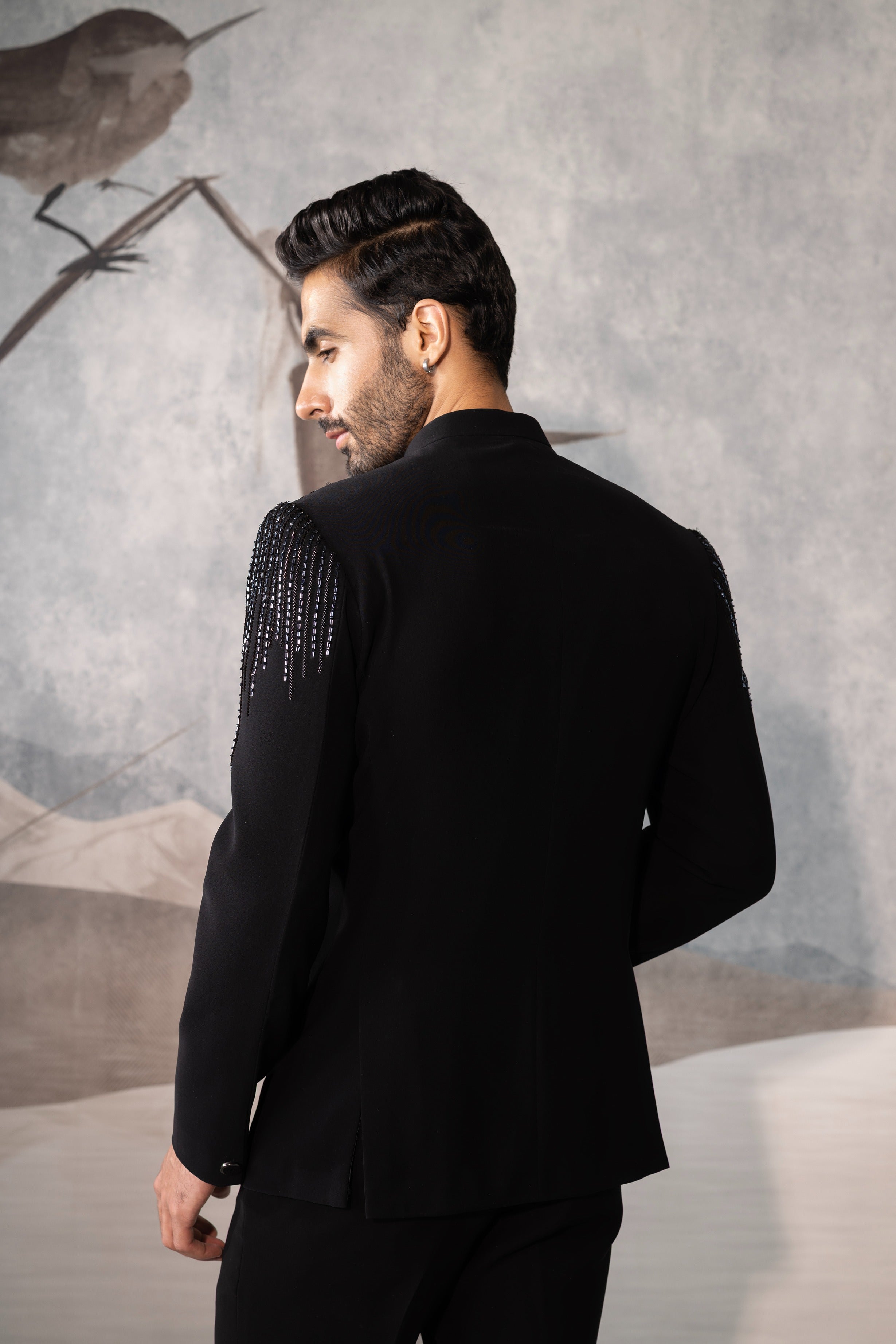 Men's sequined Embellished Bandhgala Jacket