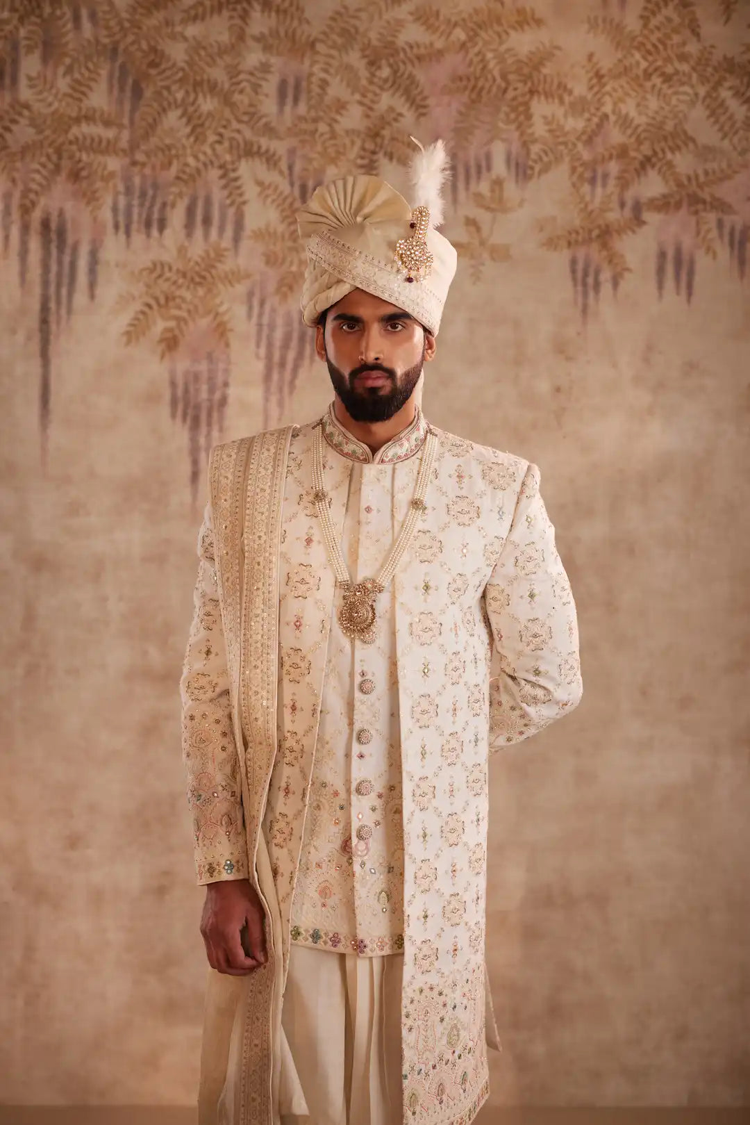 Radiant sherwani with heavy embroidery work