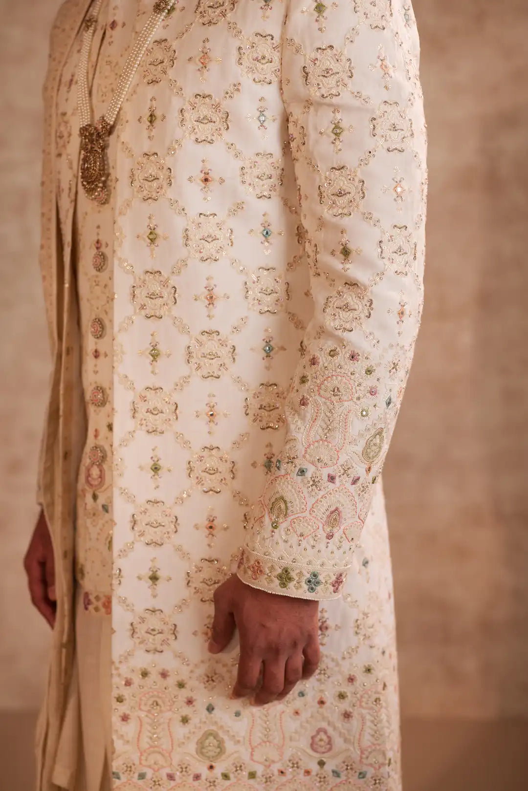 Radiant sherwani with heavy embroidery work