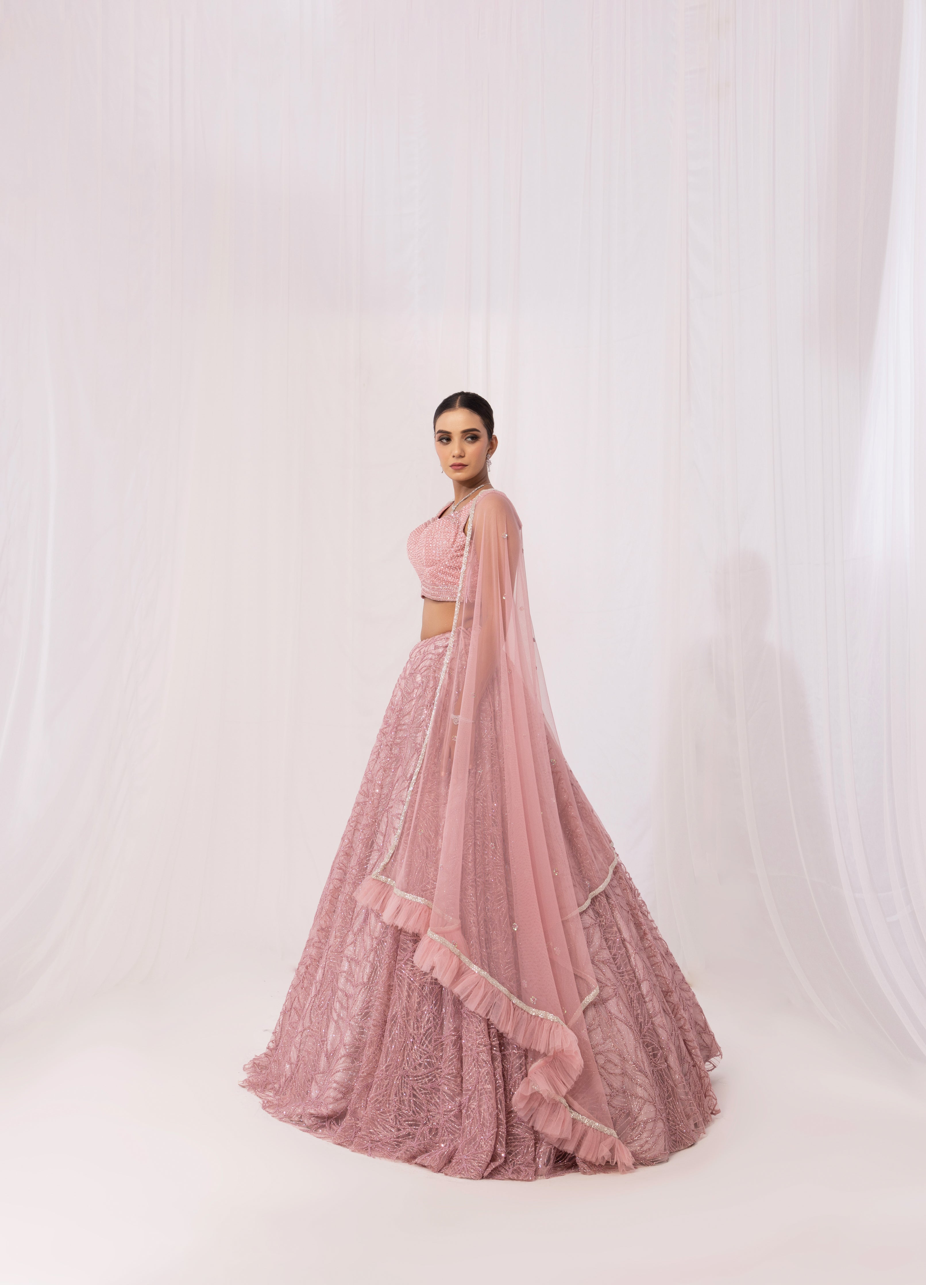 PINK DAZZLING LEHENGA