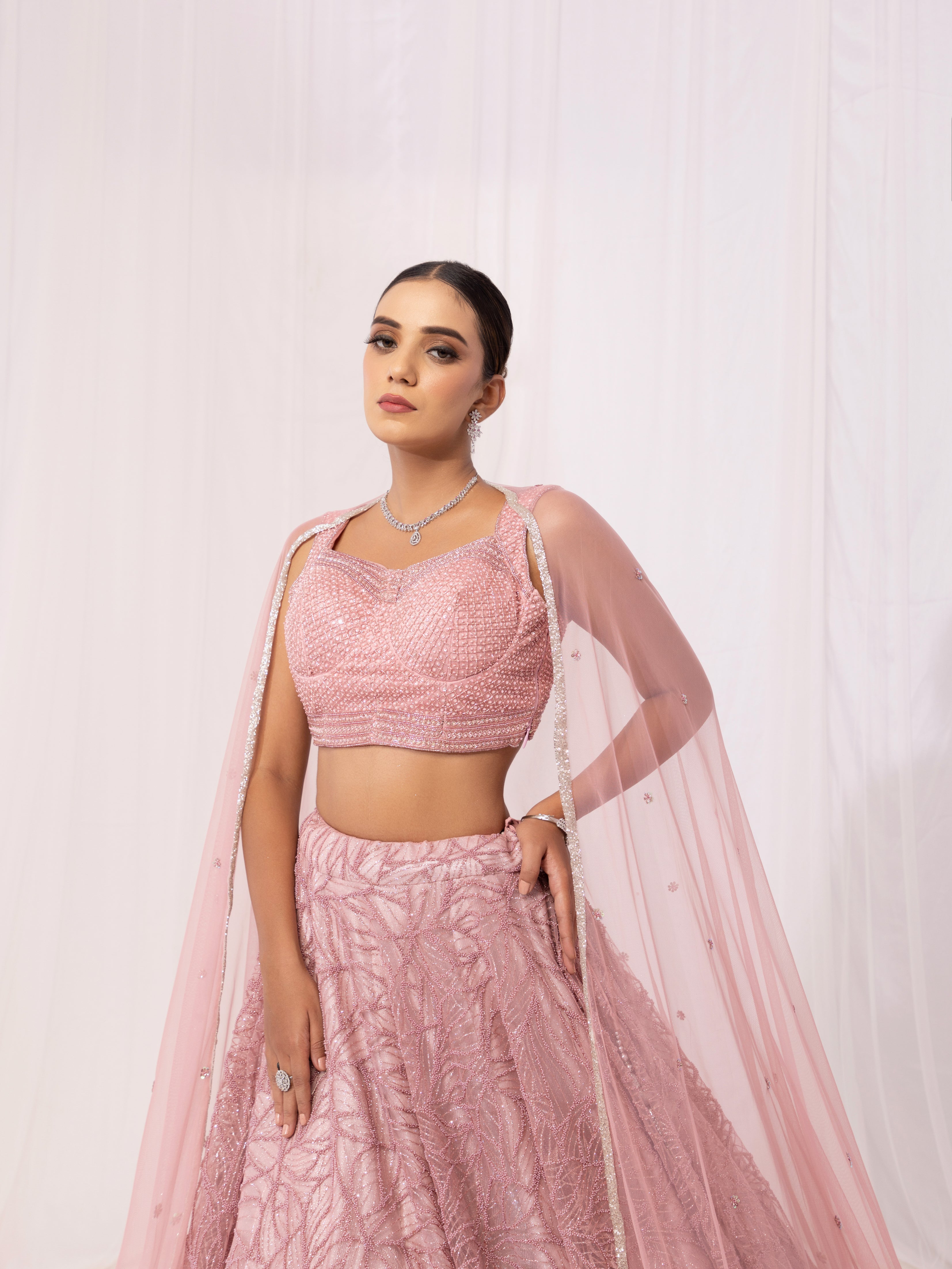 PINK DAZZLING LEHENGA