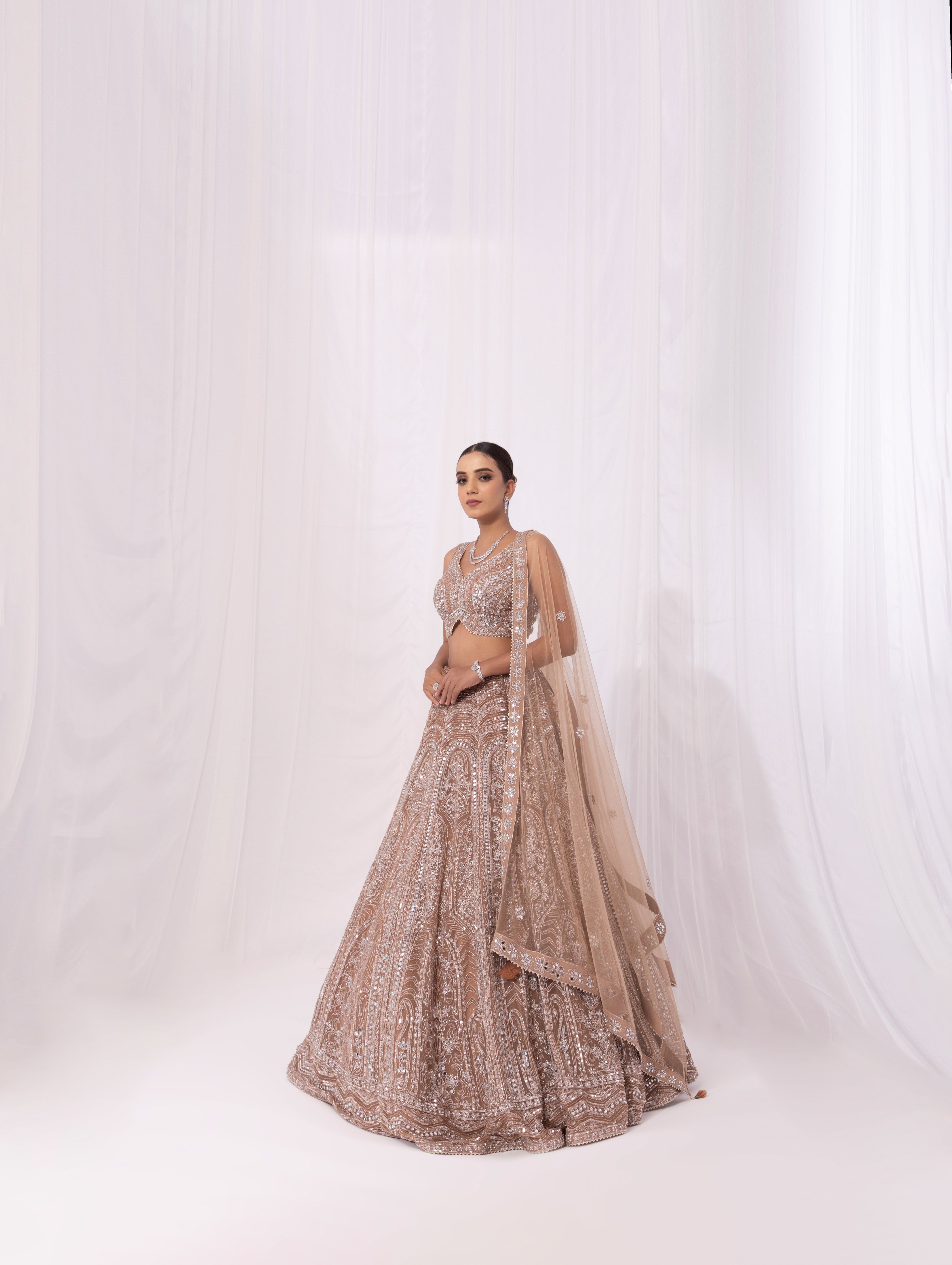 THE CHAMPAGNE LEHENGA