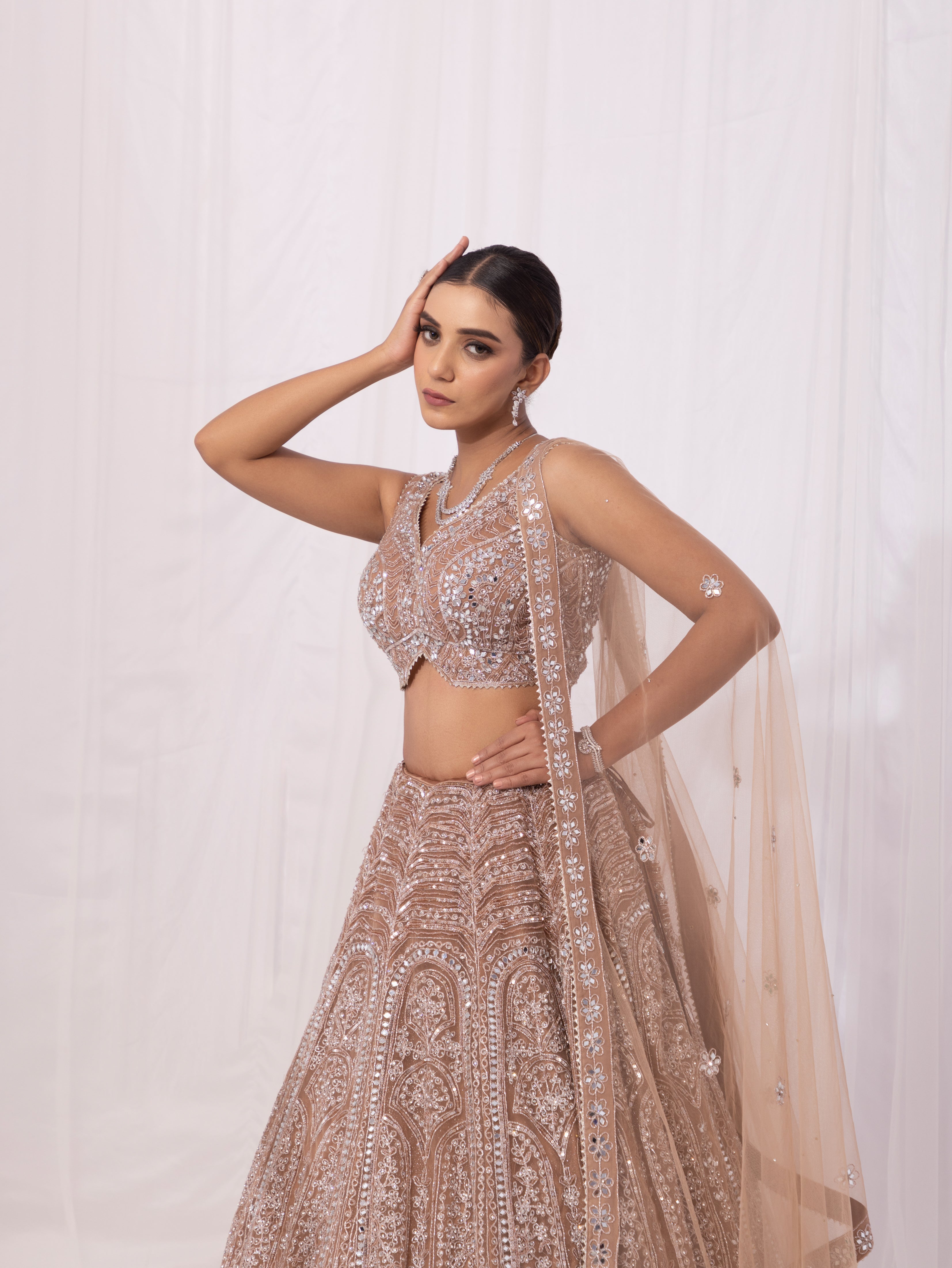 THE CHAMPAGNE LEHENGA