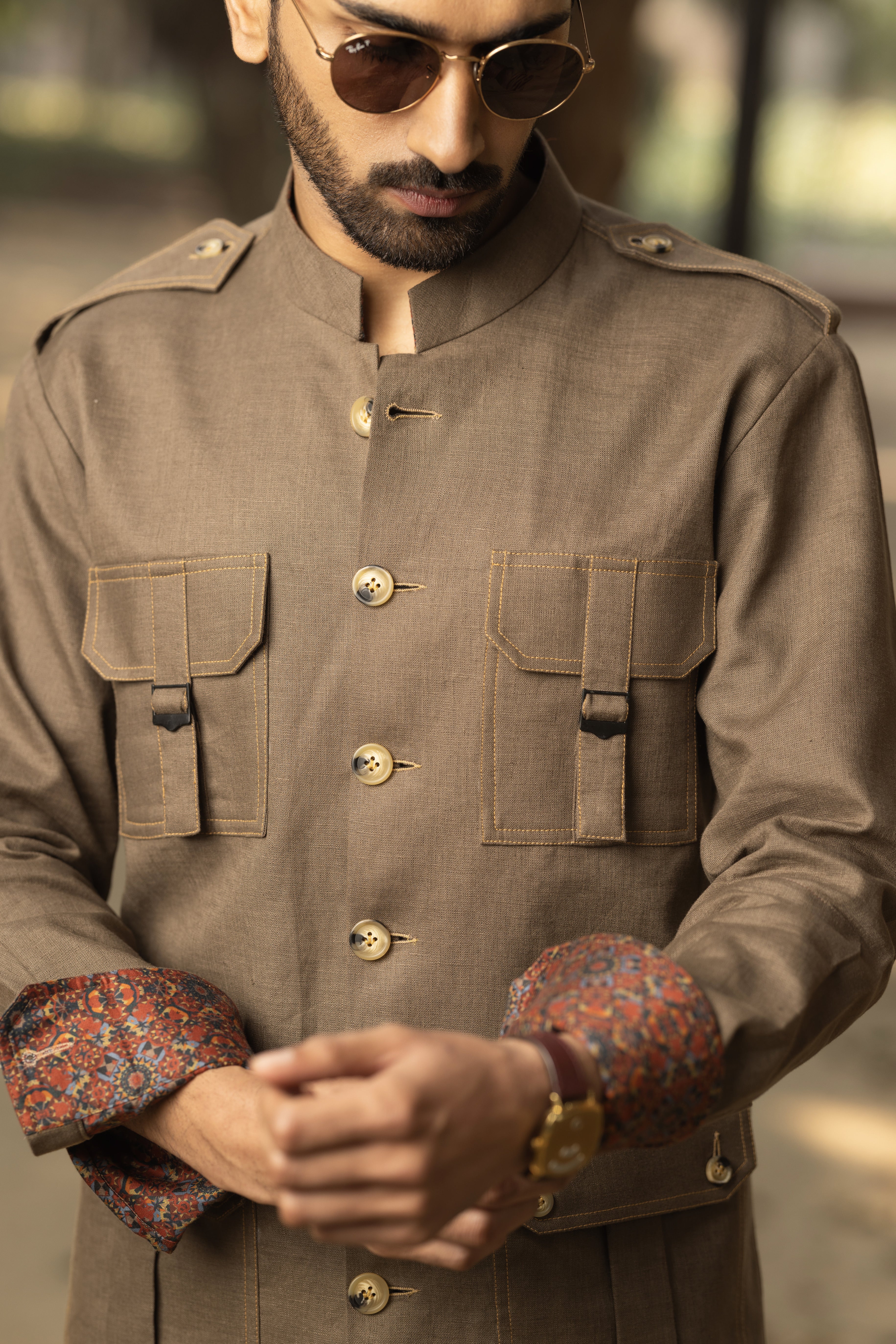 Brown Safari Shirt