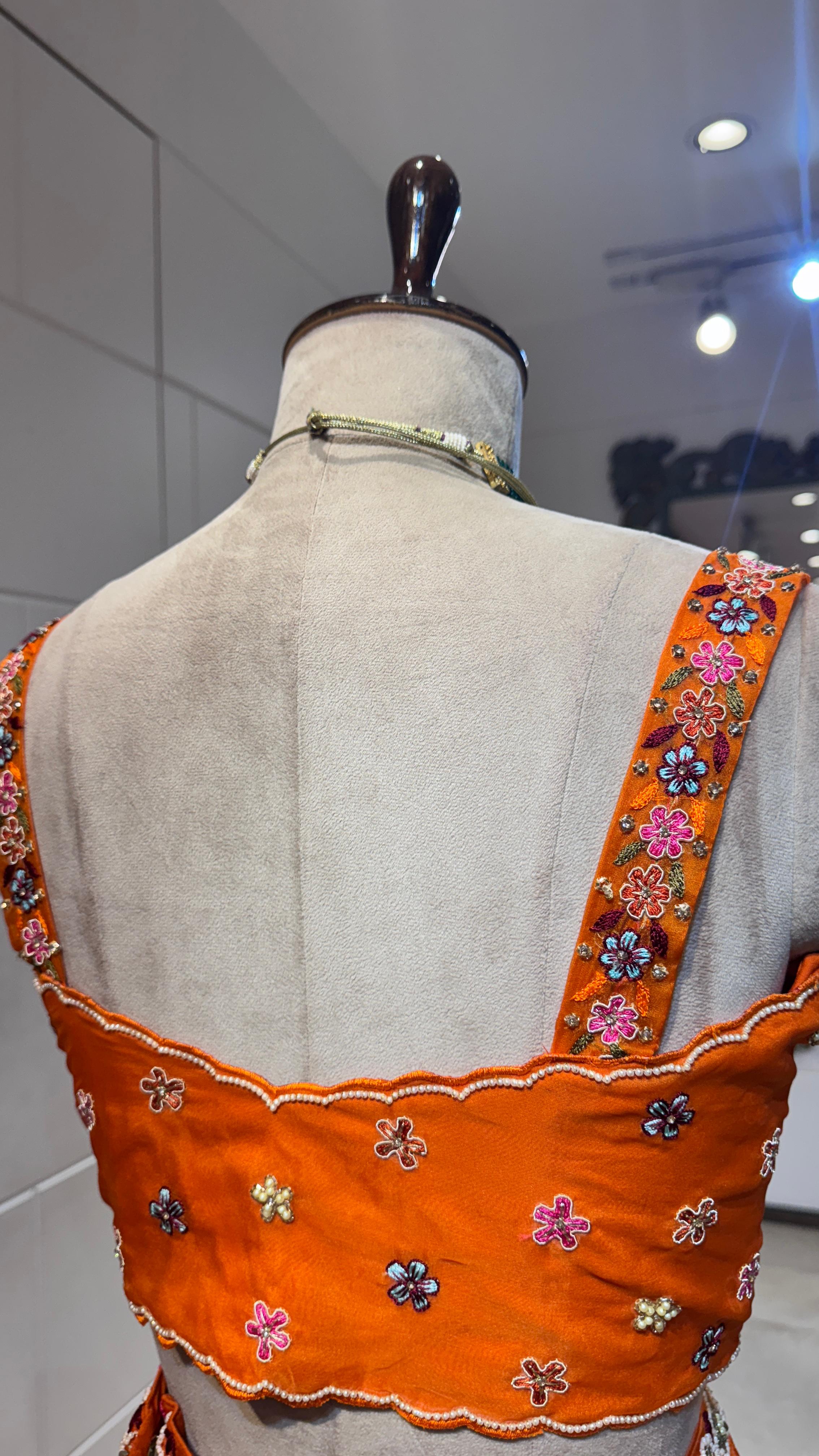 Sunshine Glow Orange Lehenga