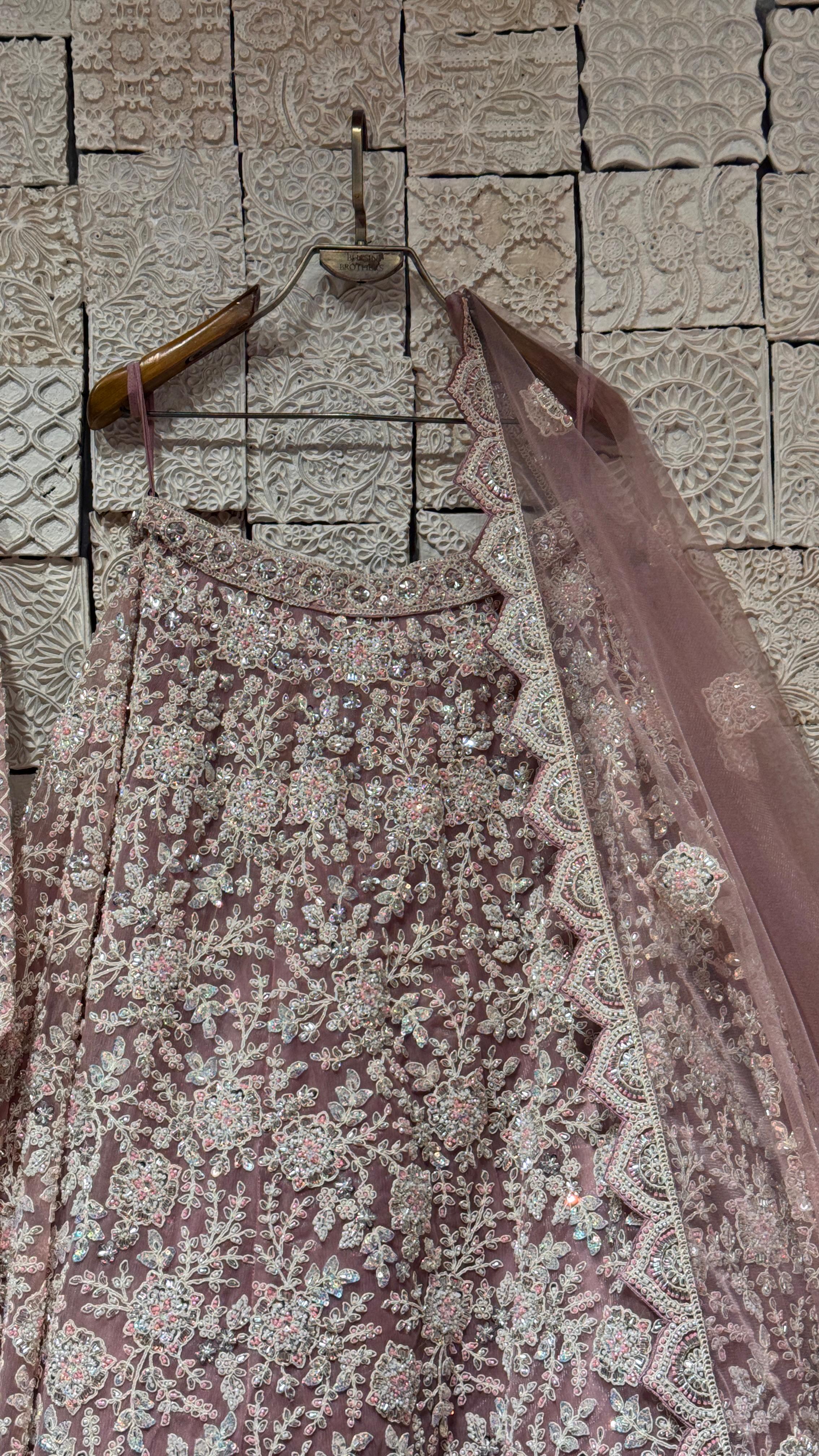 Pretty Pink Lehenga | Subtle Embroidery & Sequin Highlights
