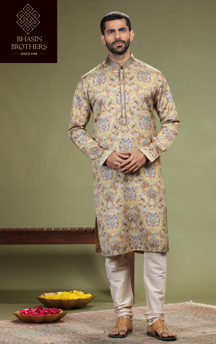 Beige floral printed