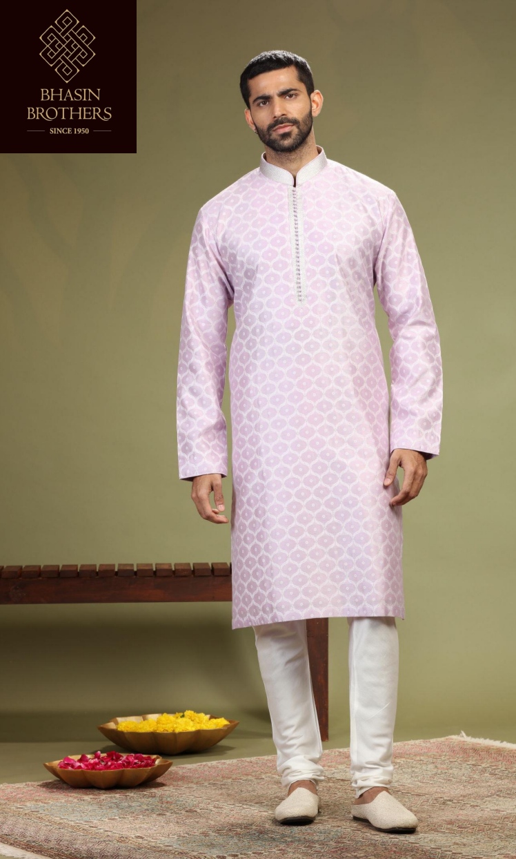 Lilac print kurta