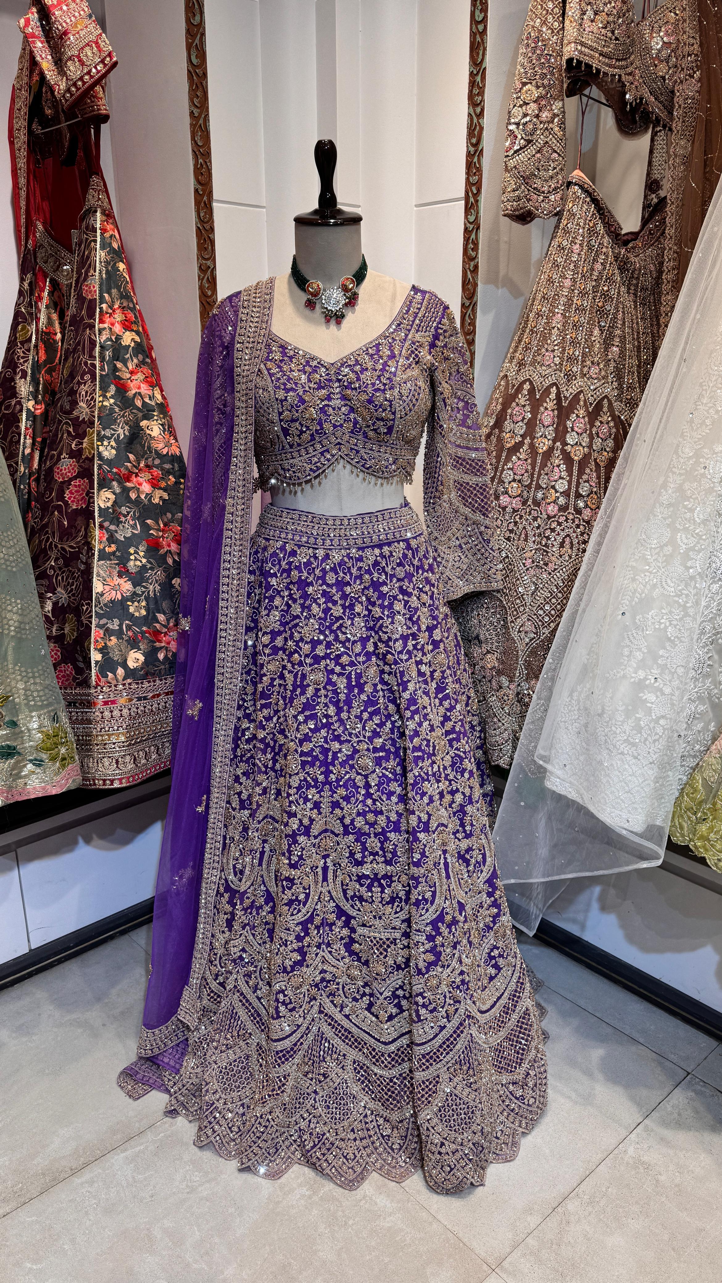 Purple lehenga
