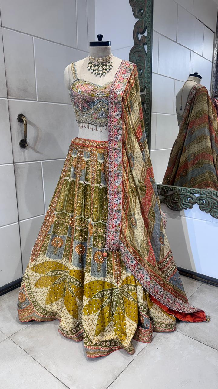 Multicolour lehenga