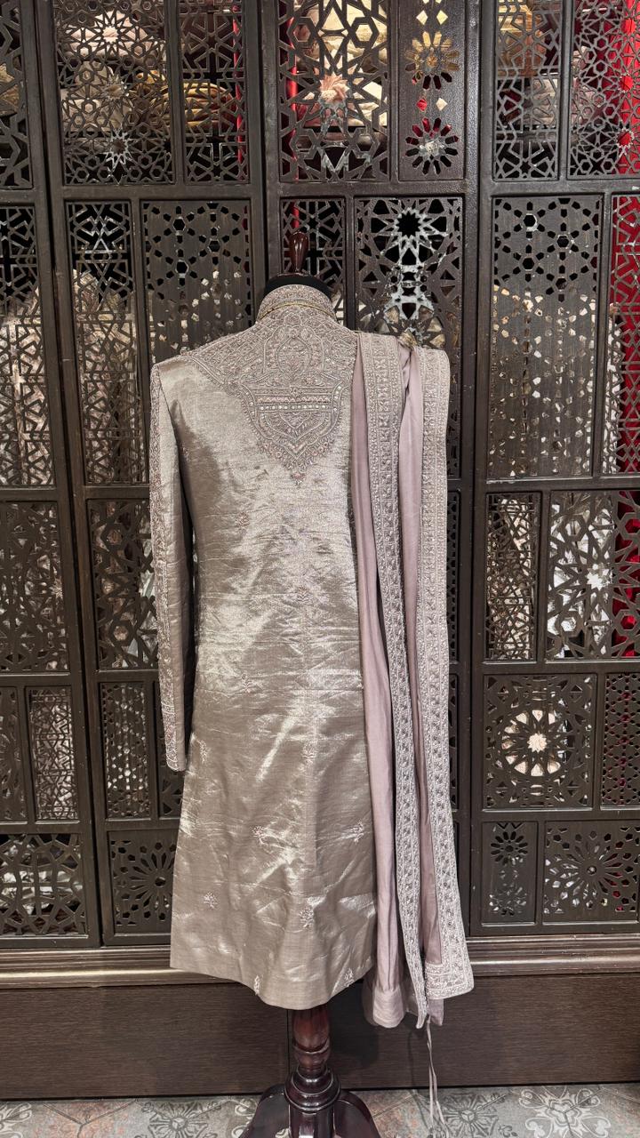 Elephant embroidered Sherwani