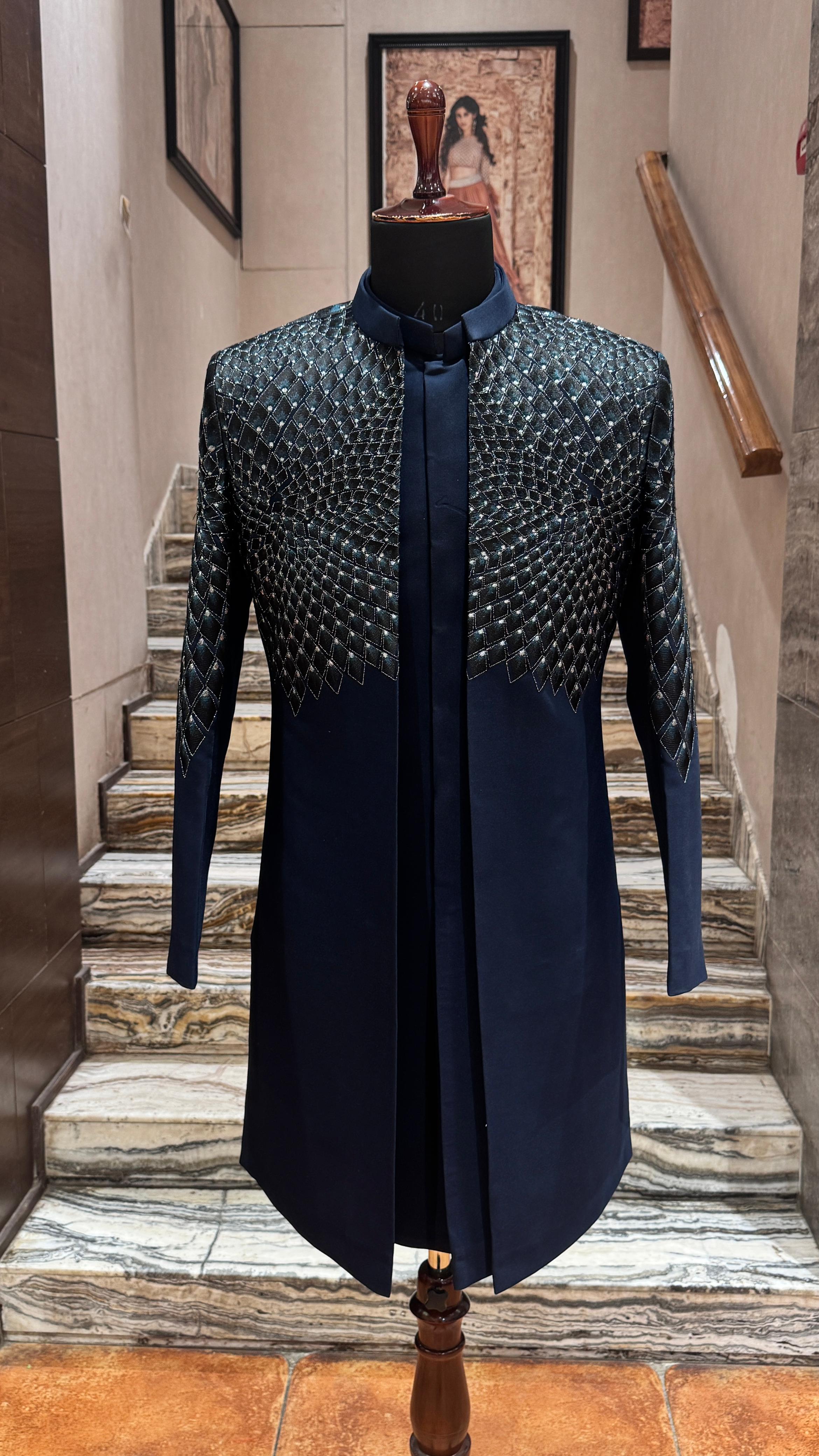 Blue mosaic indo-Western