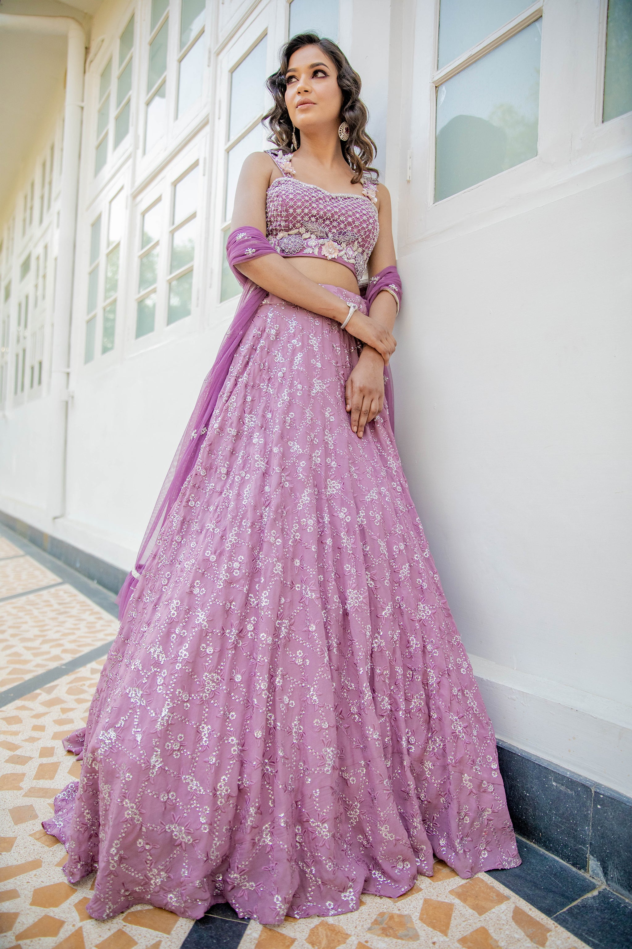 Lavender Lehenga