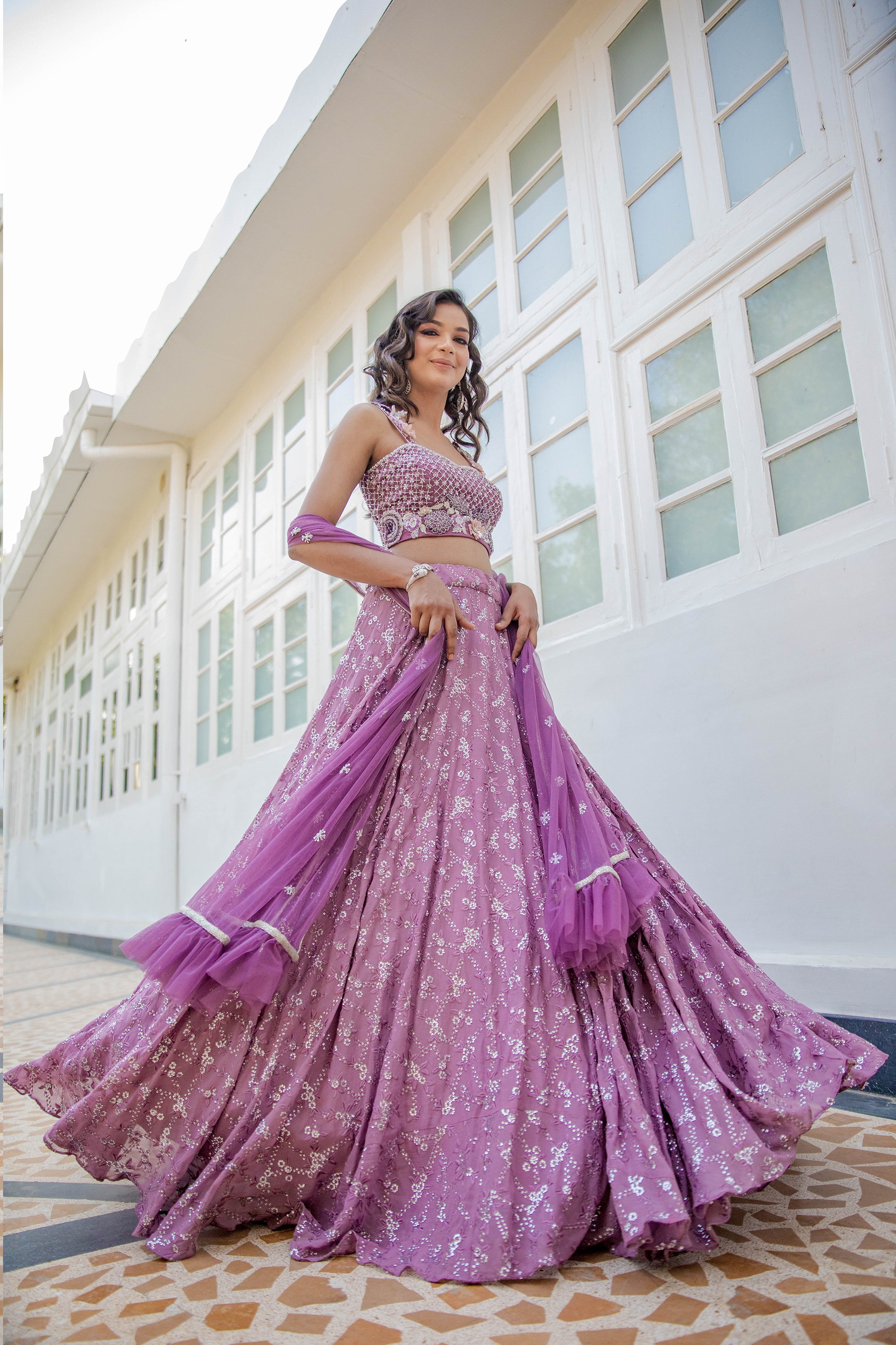 Lavender Lehenga