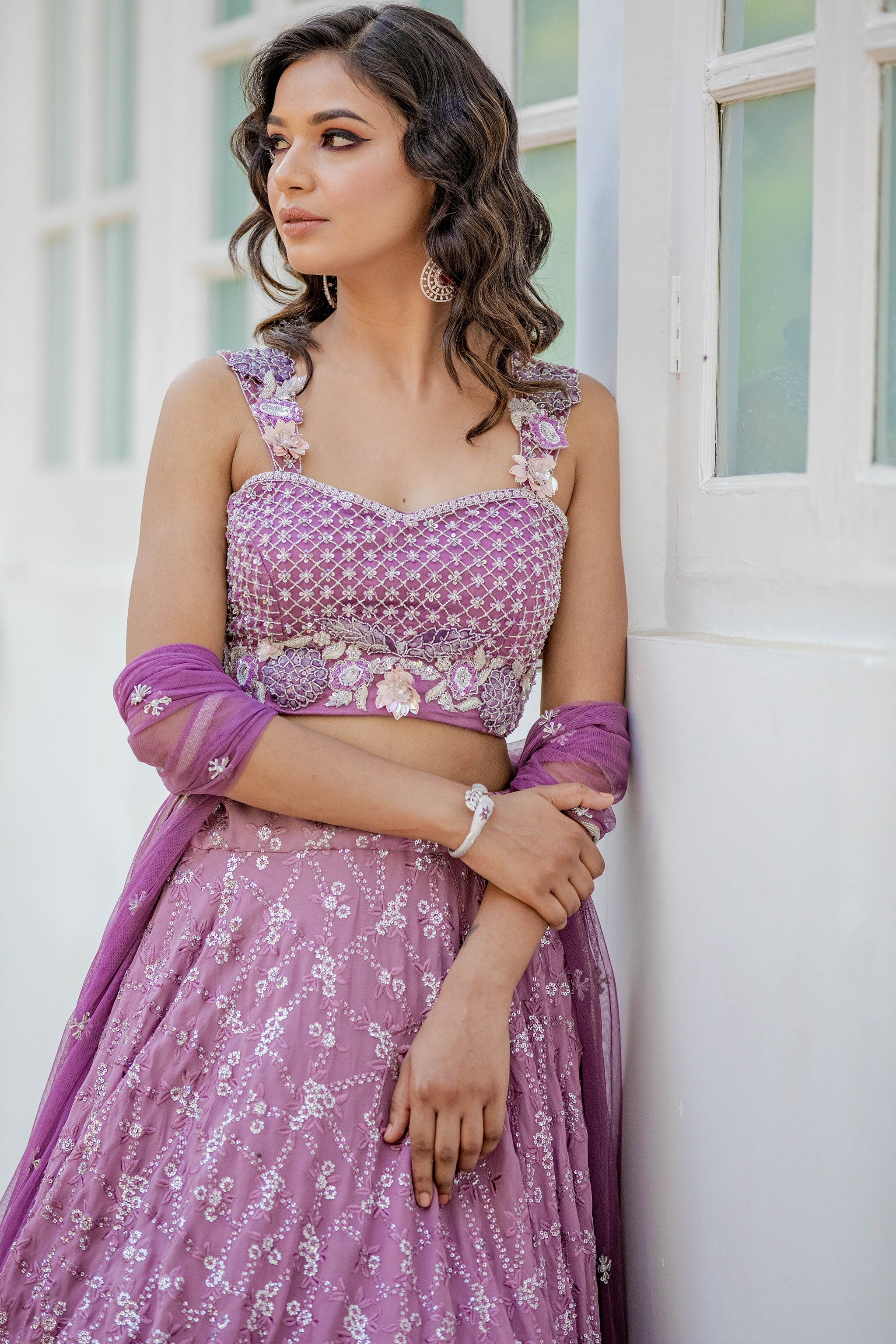 Lavender Lehenga