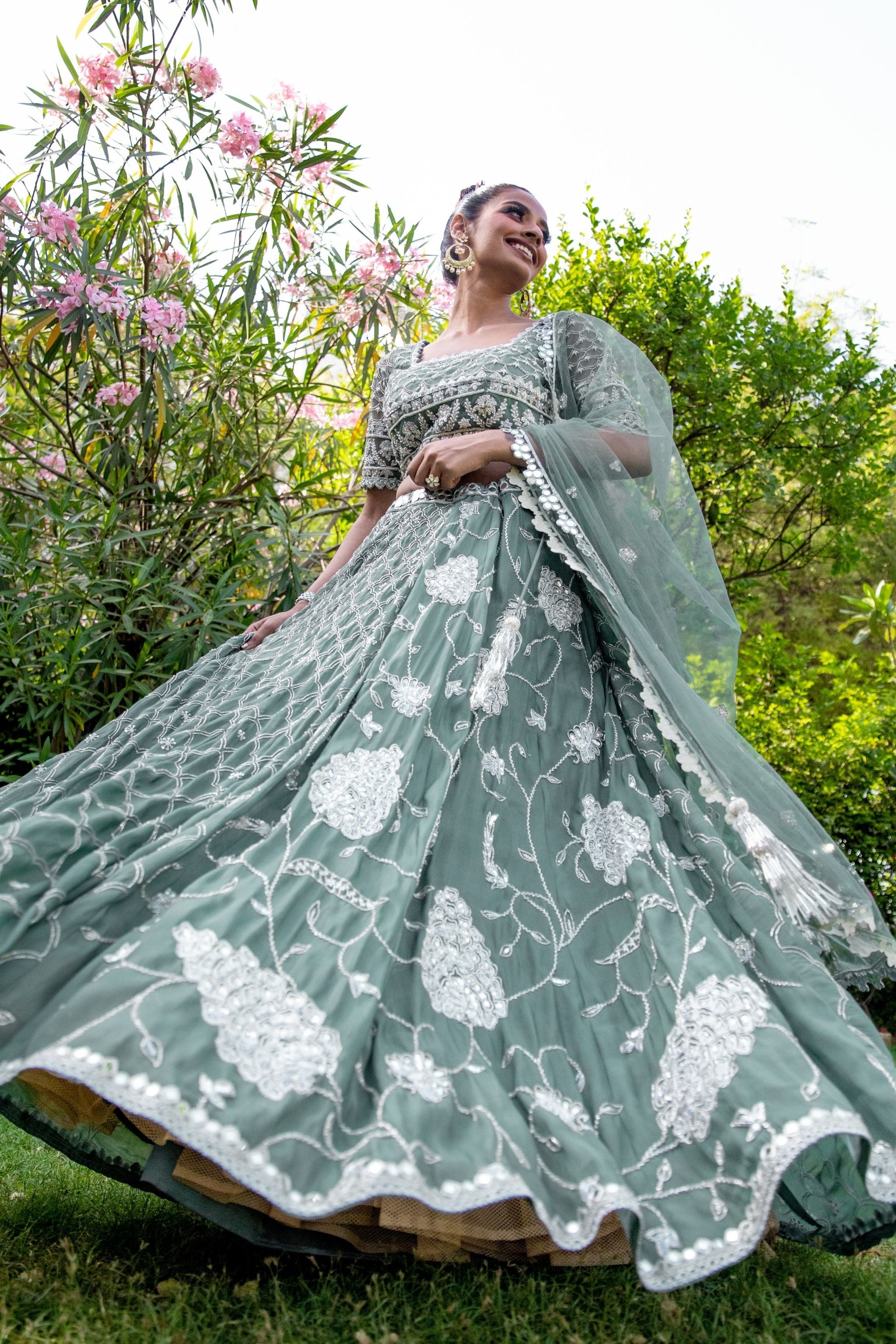 Mint Green Lehenga