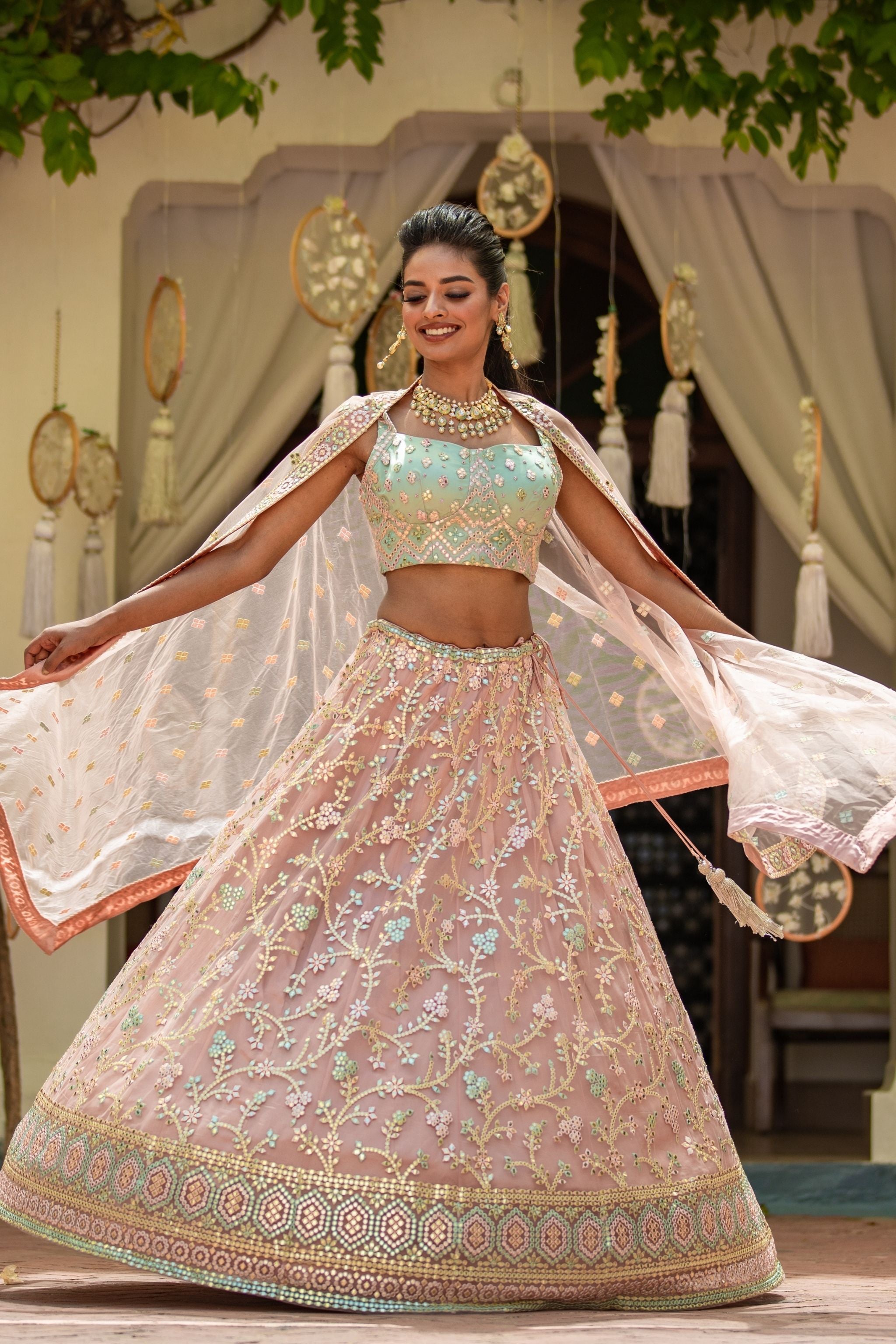 Onion Nude Lehenga