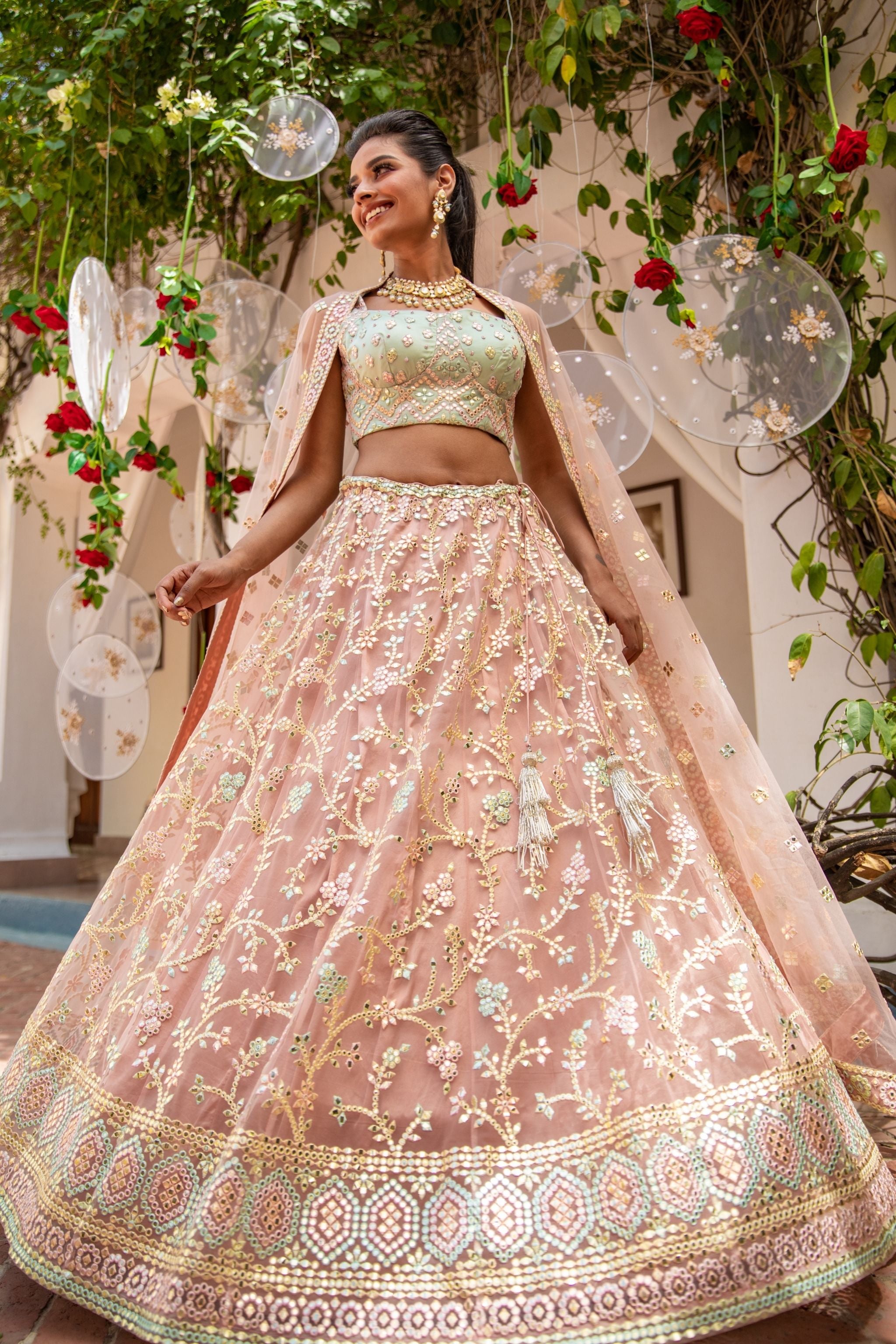 Onion Nude Lehenga