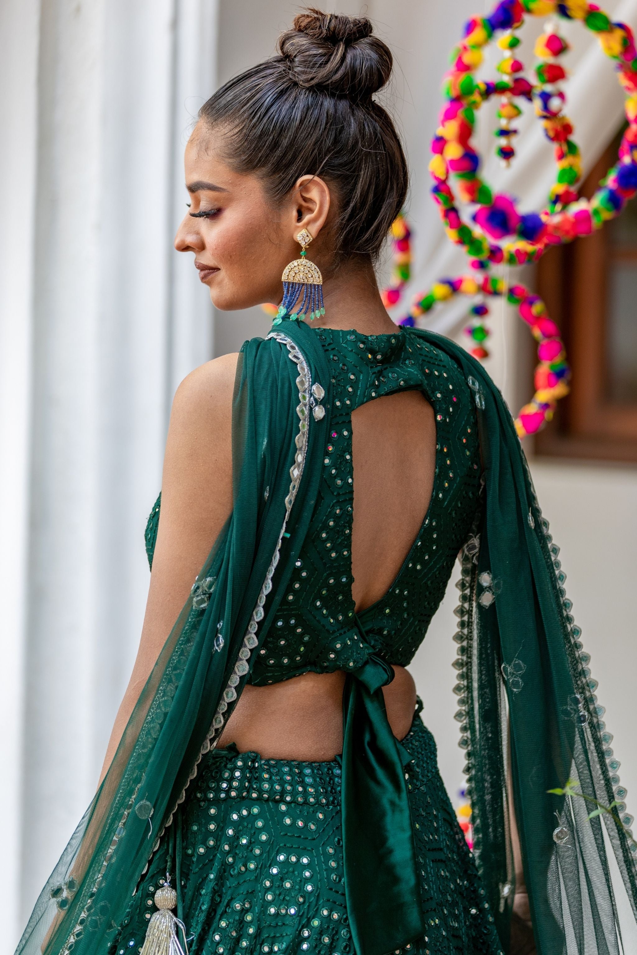 Teal Green Lehenga