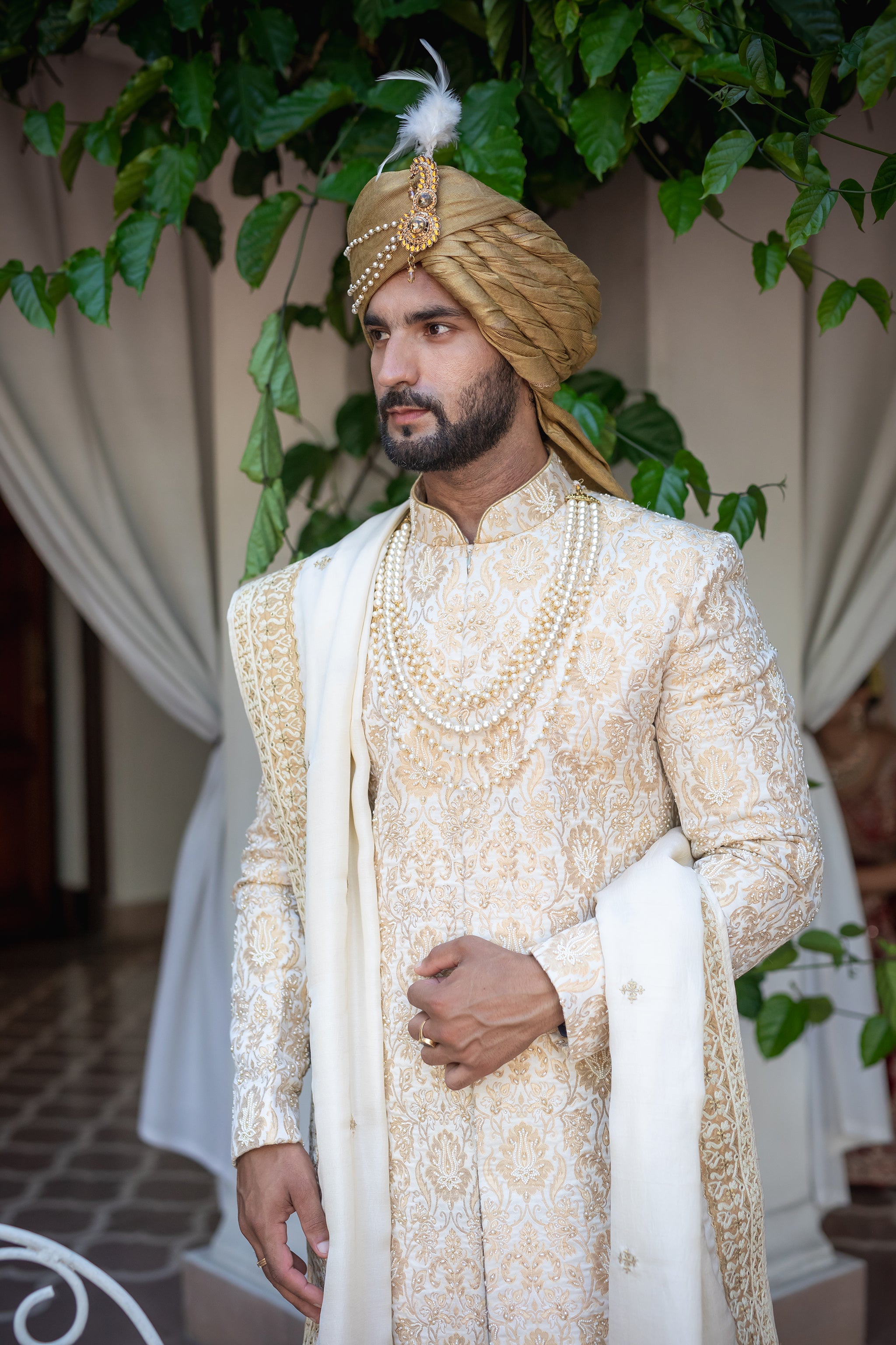 Raj Mahal Sherwani (Accessories Included)