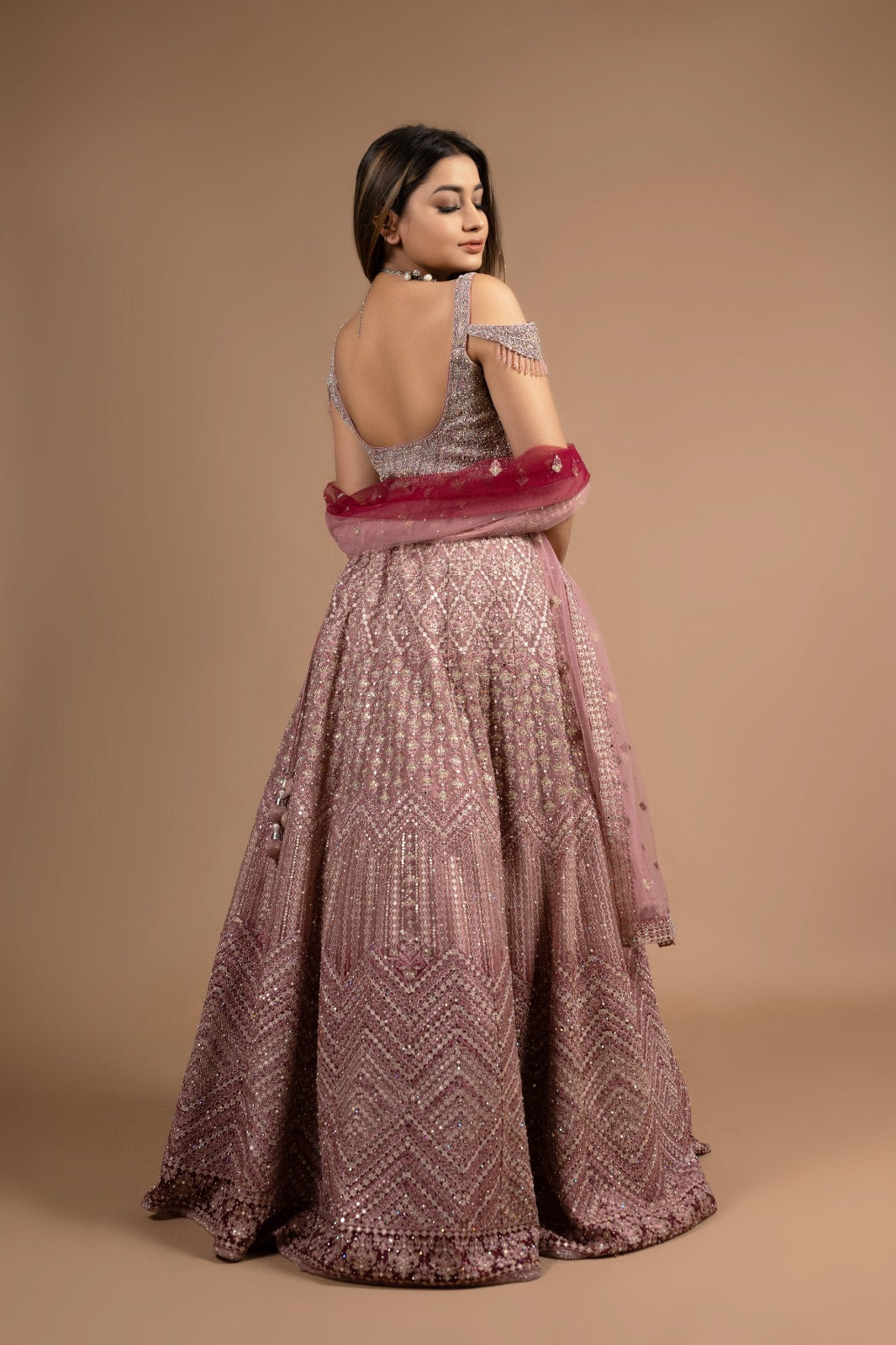 The Ruby Woo Lehenga