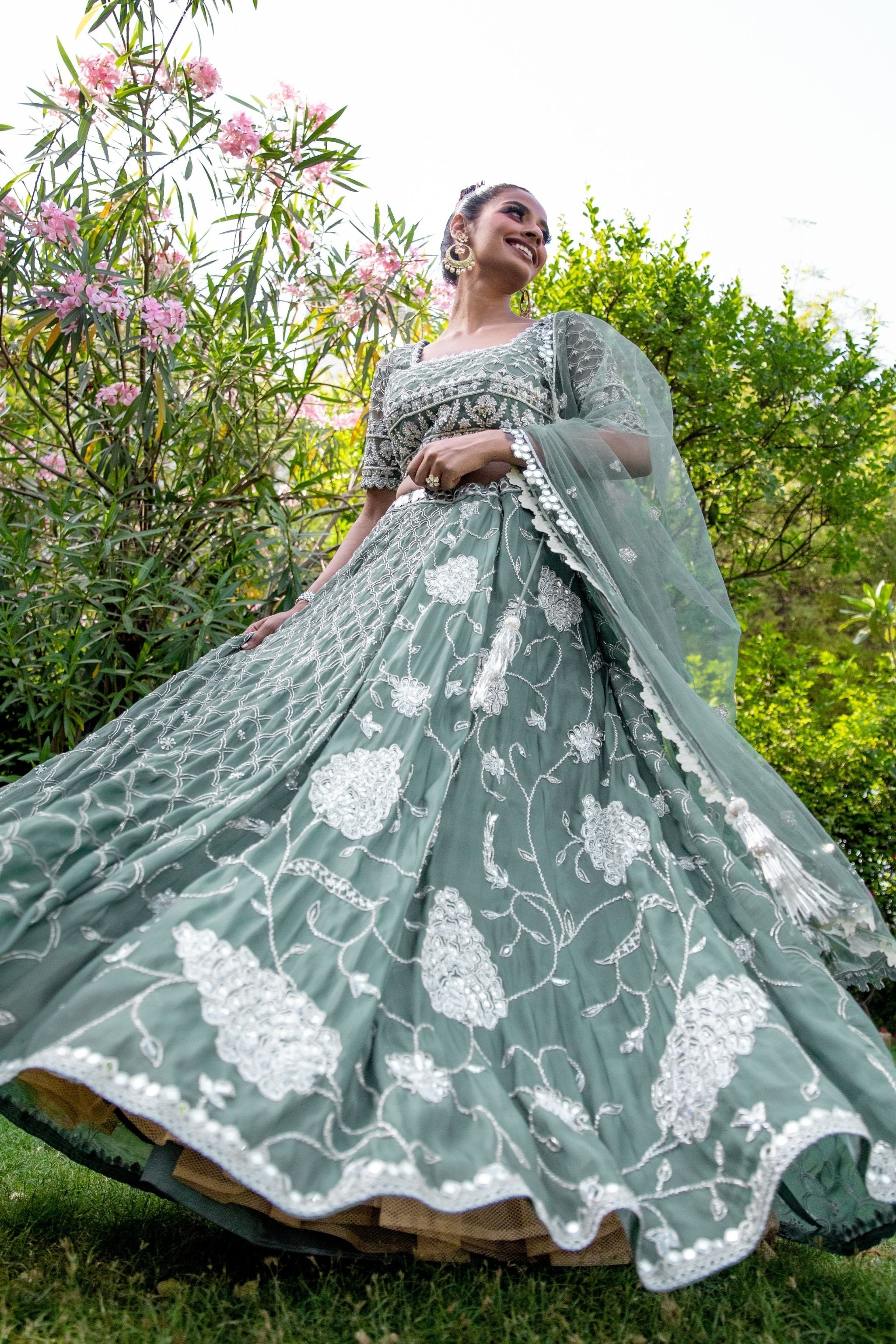 Mint Green Lehenga