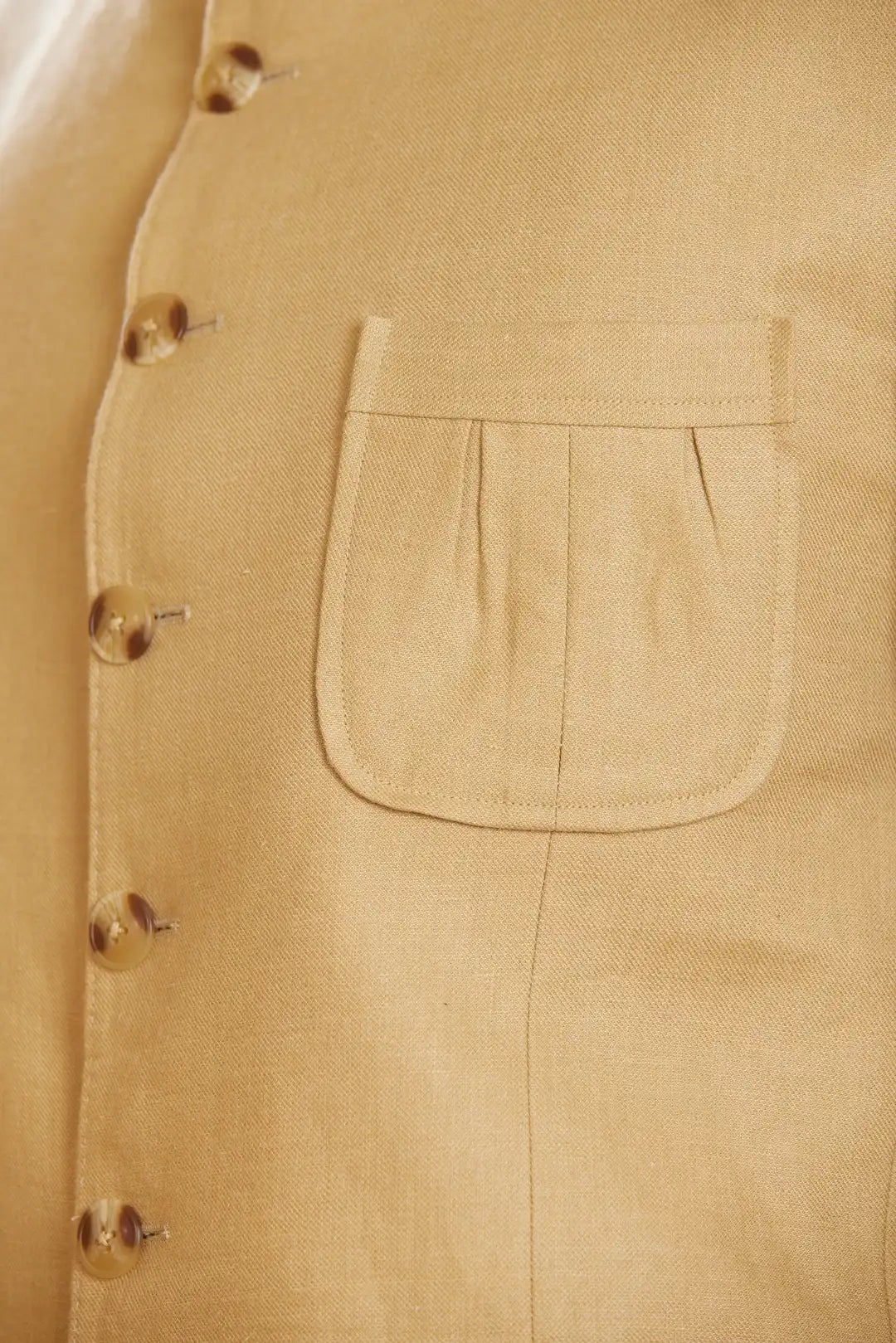 Safari inspired Beige Linen Bandgala