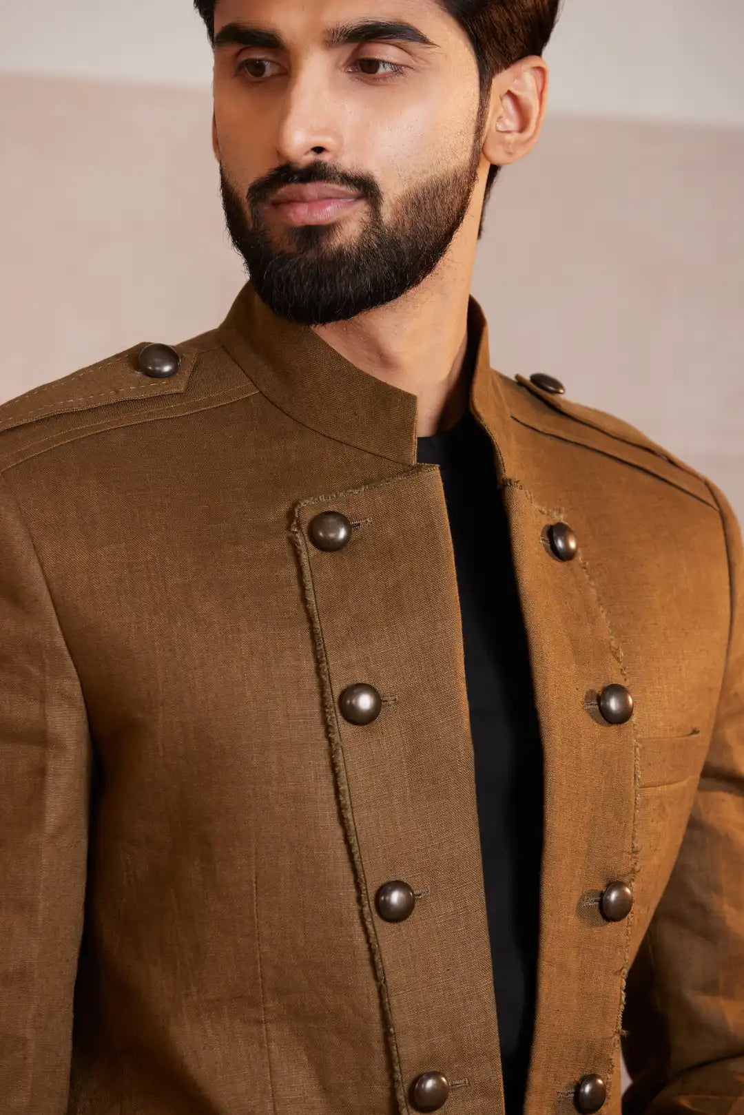 Linen Military Style Inspired Jacket