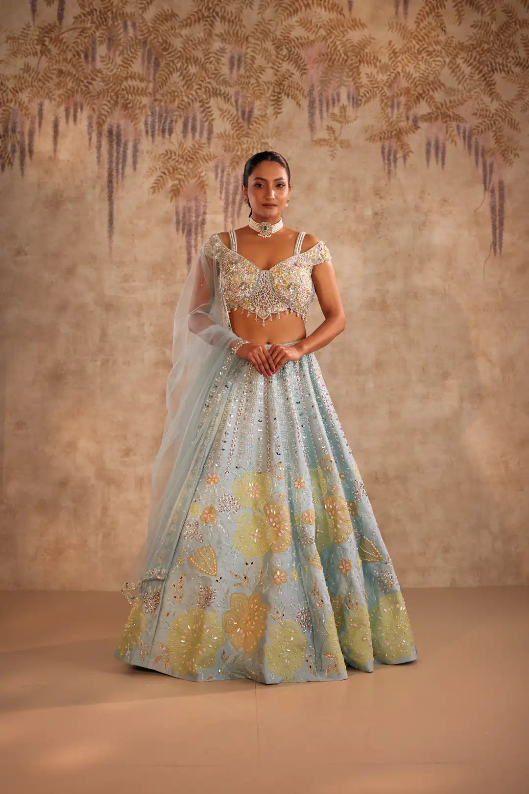 Mint mystique lehenga set