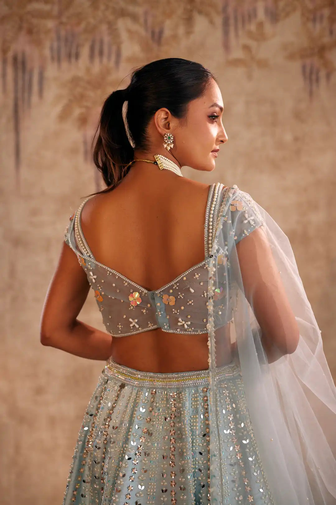 Mint mystique lehenga set
