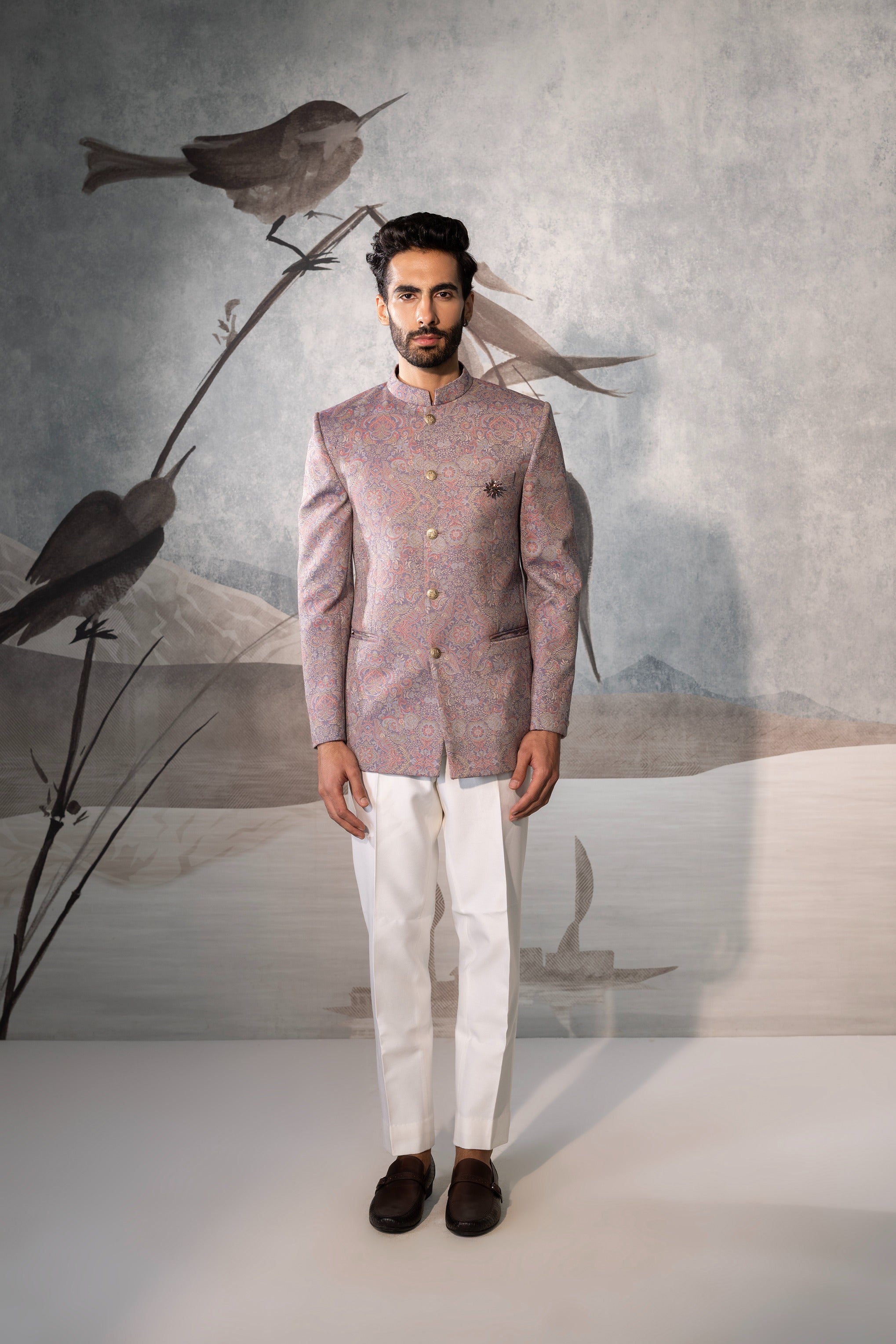 Men’s Designer Multicolor Bandhgala Jacket