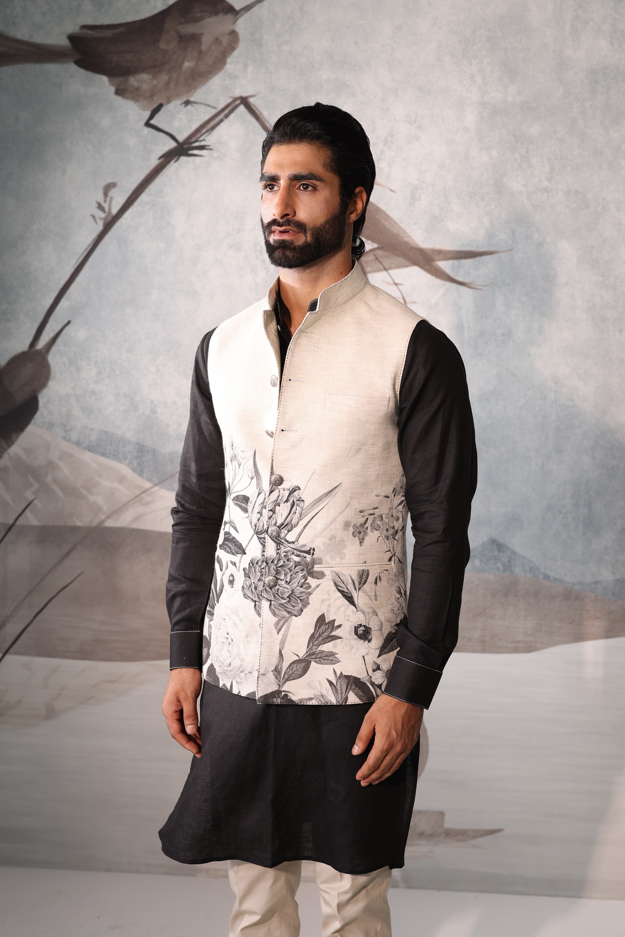 Floral design sadri set