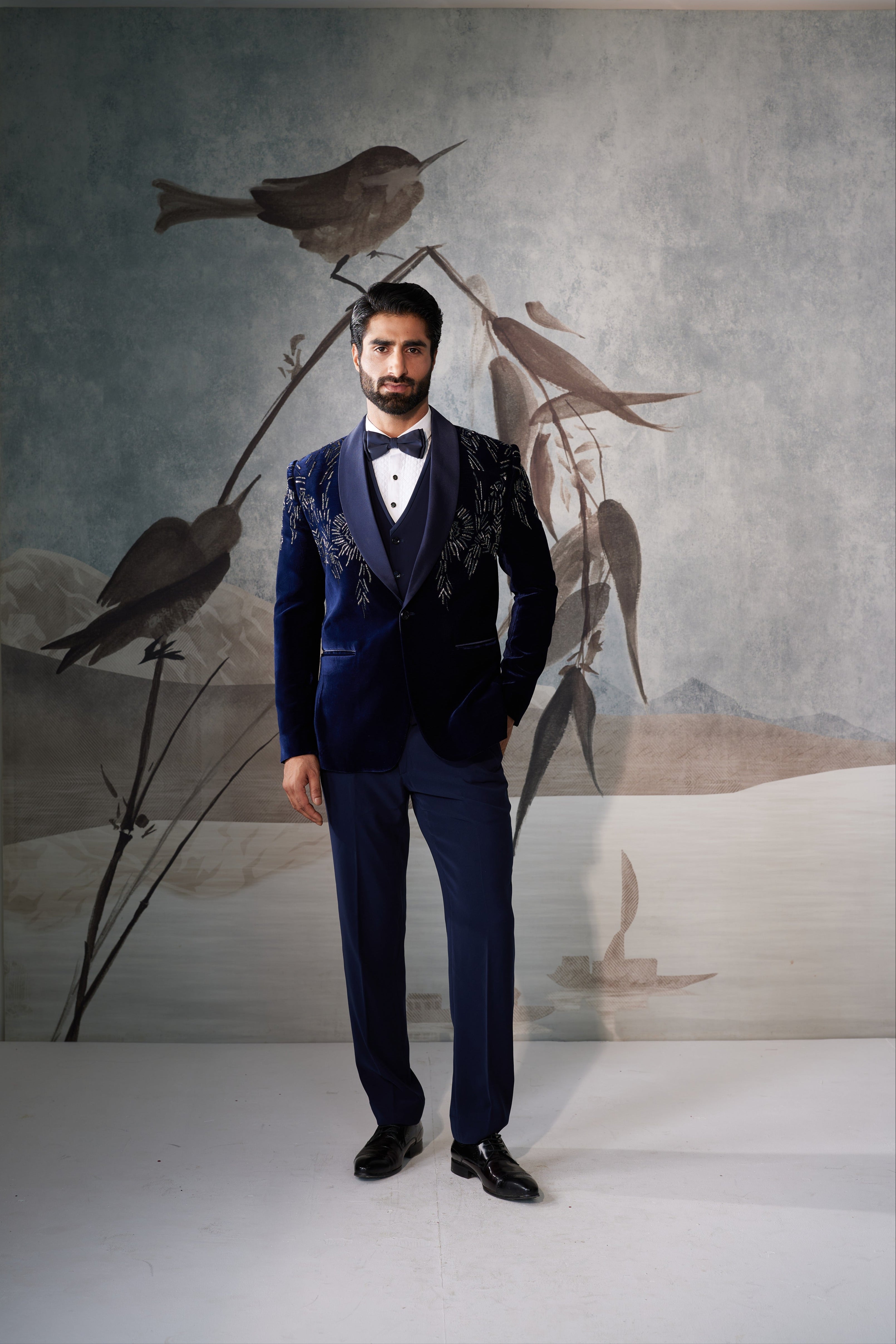 Men's Navy Blue Premium Tuxedo