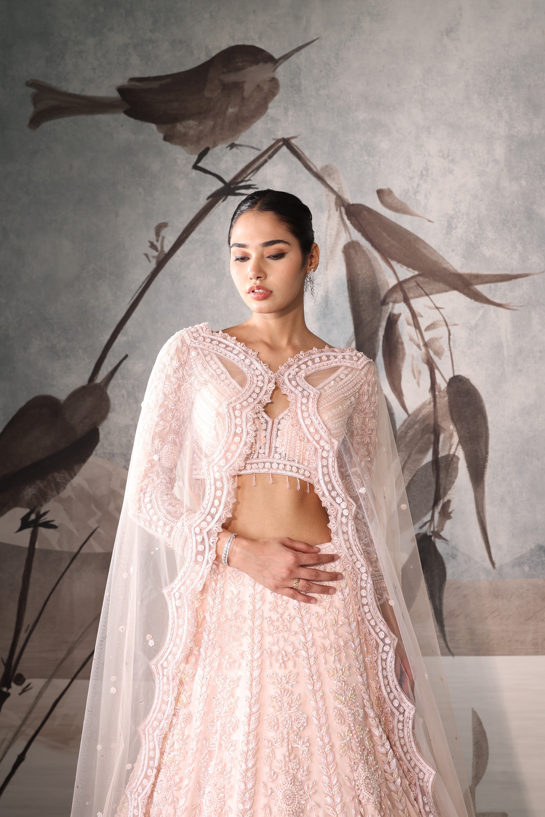 Designer Pink Bridal Lehenga with Heavy Embroidery – Wedding Ceremony Outfit