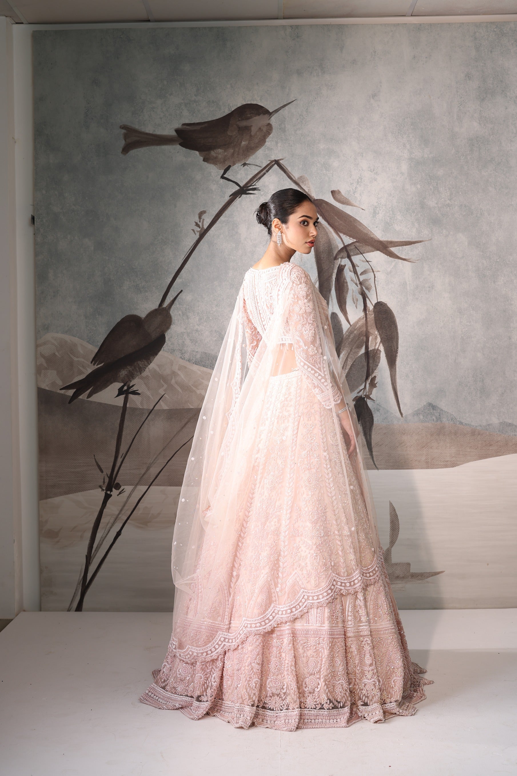 Designer Pink Bridal Lehenga with Heavy Embroidery – Wedding Ceremony Outfit