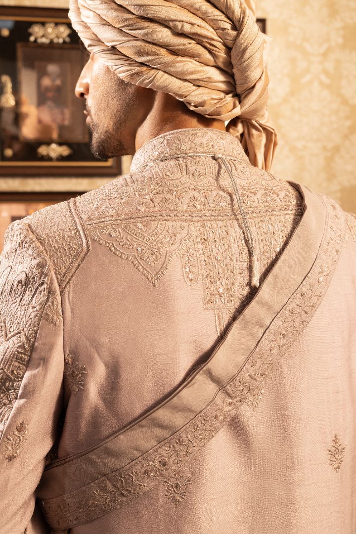 PEACH Sherwani for Groom