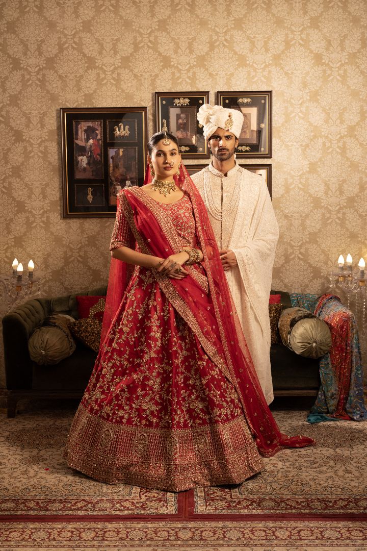 Red Bridal Lehenga